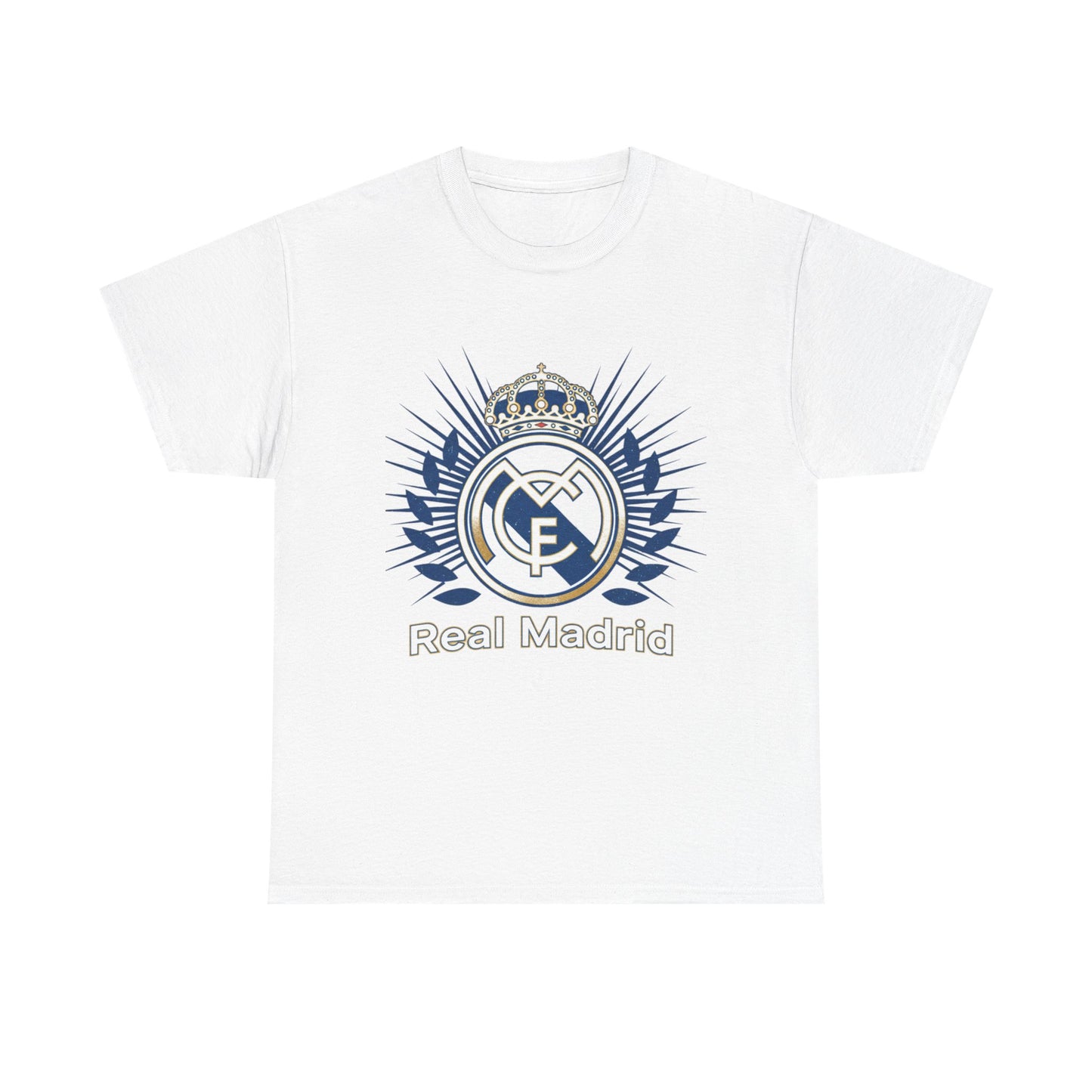 Camiseta con el escudo del Real Madrid — Camiseta blanca para hombre