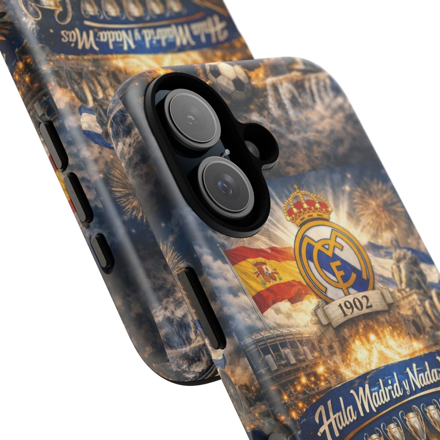 Funda para teléfono Real Madrid – Funda protectora de fútbol "Hala Madrid y Nada Más"