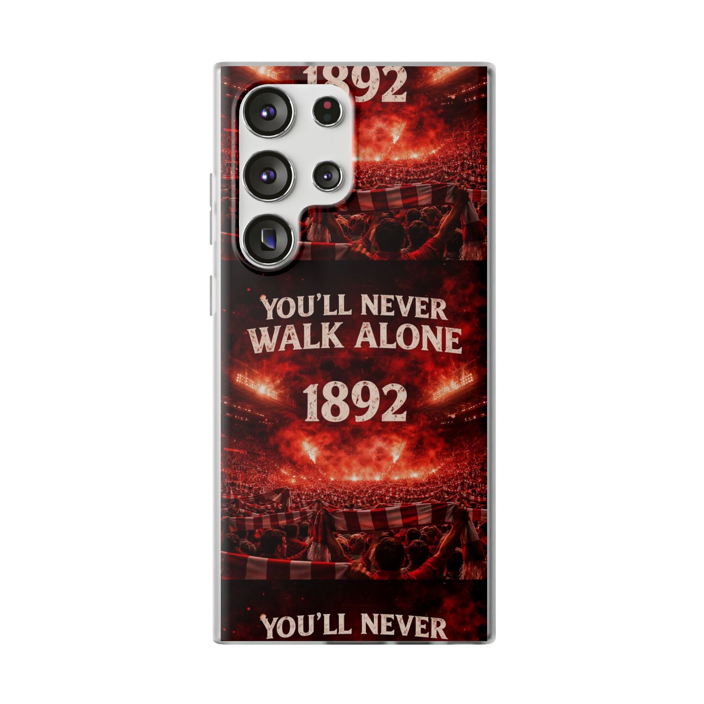 Funda flexible para teléfono «You'll Never Walk Alone 1892» para aficionados al fútbol