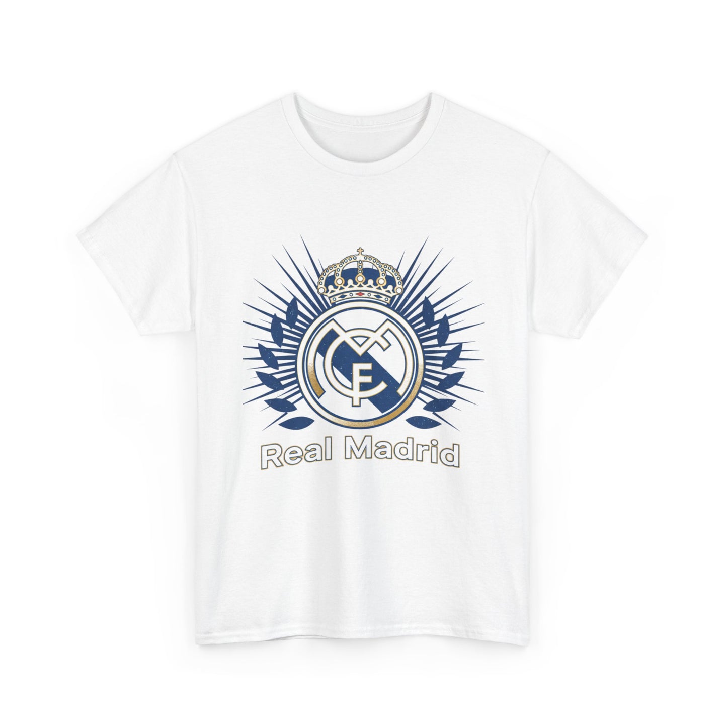 Camiseta con el escudo del Real Madrid — Camiseta blanca para hombre