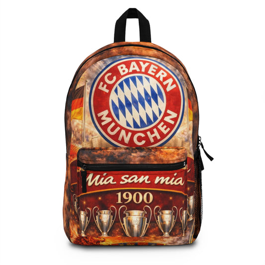 Mochila "Mia San Mia" del FC Bayern de Múnich: bolso vintage para aficionados al fútbol con el escudo