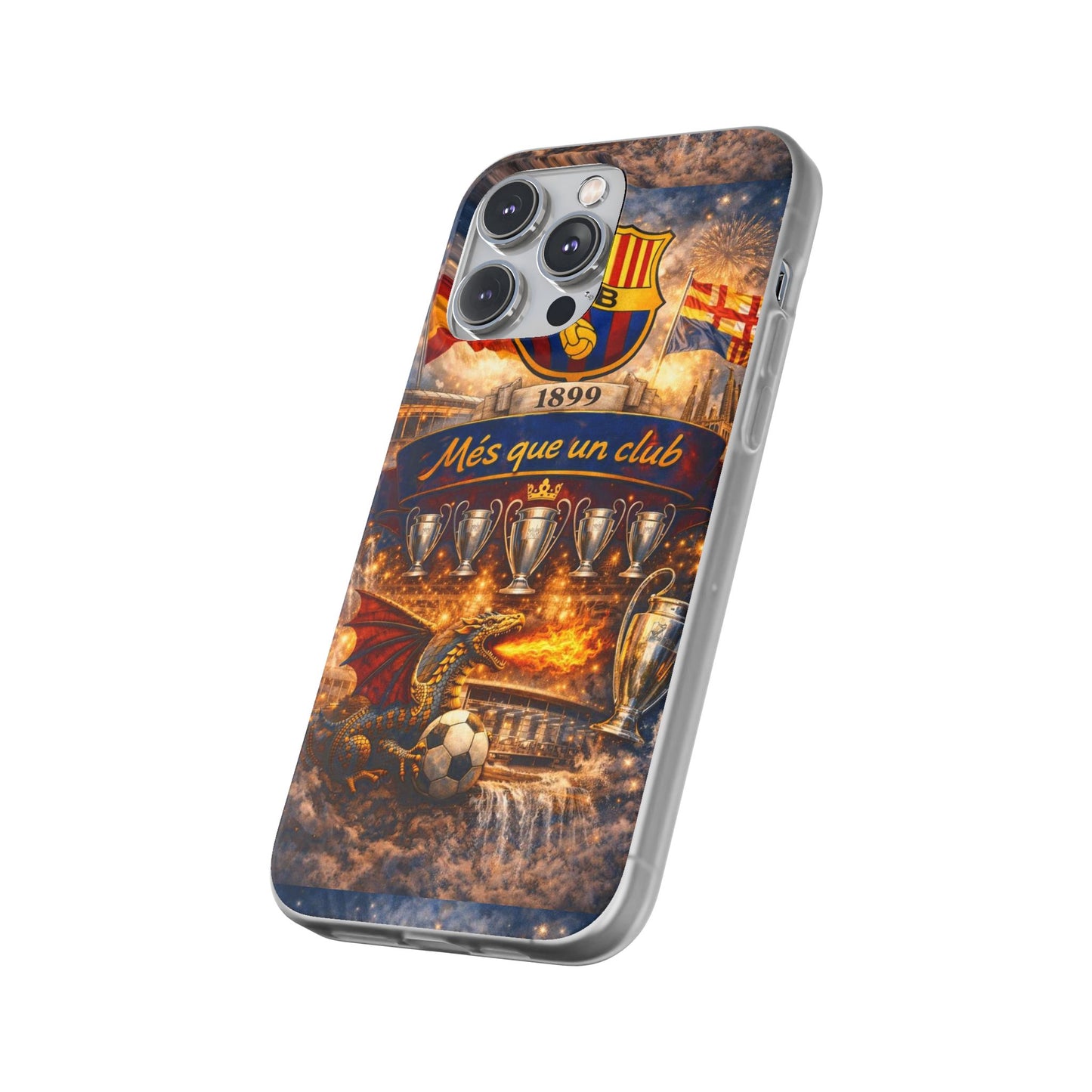 FC Barcelona ‘Més Que Un Club’ Phone Case — Soccer Fan iPhone Cover