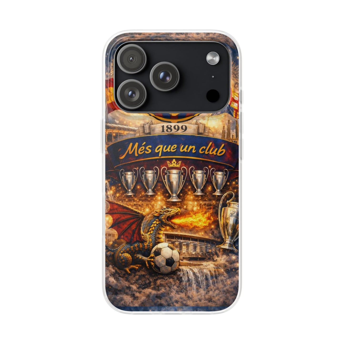 FC Barcelona ‘Més Que Un Club’ Phone Case — Soccer Fan iPhone Cover