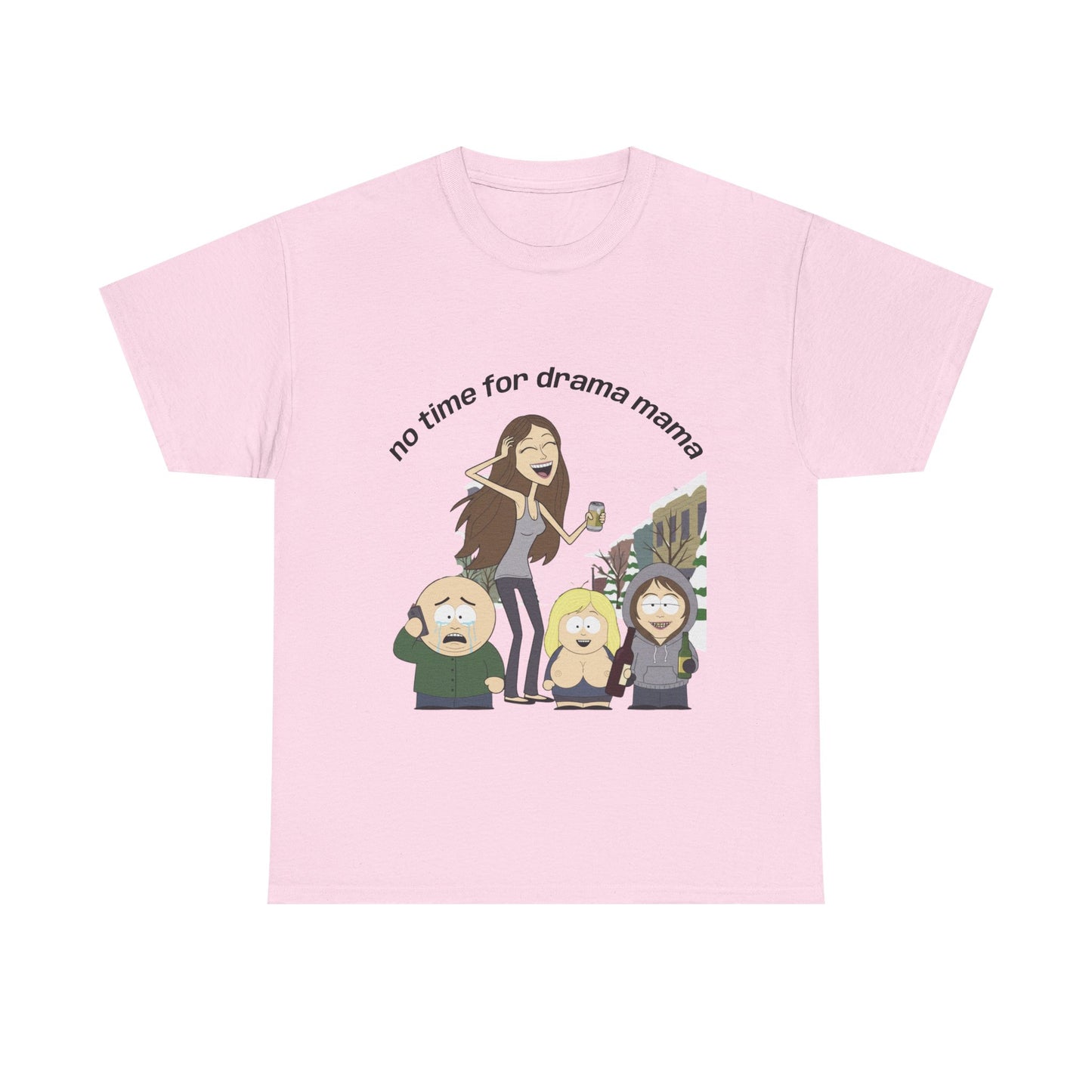 Camiseta con retrato familiar al estilo de South Park