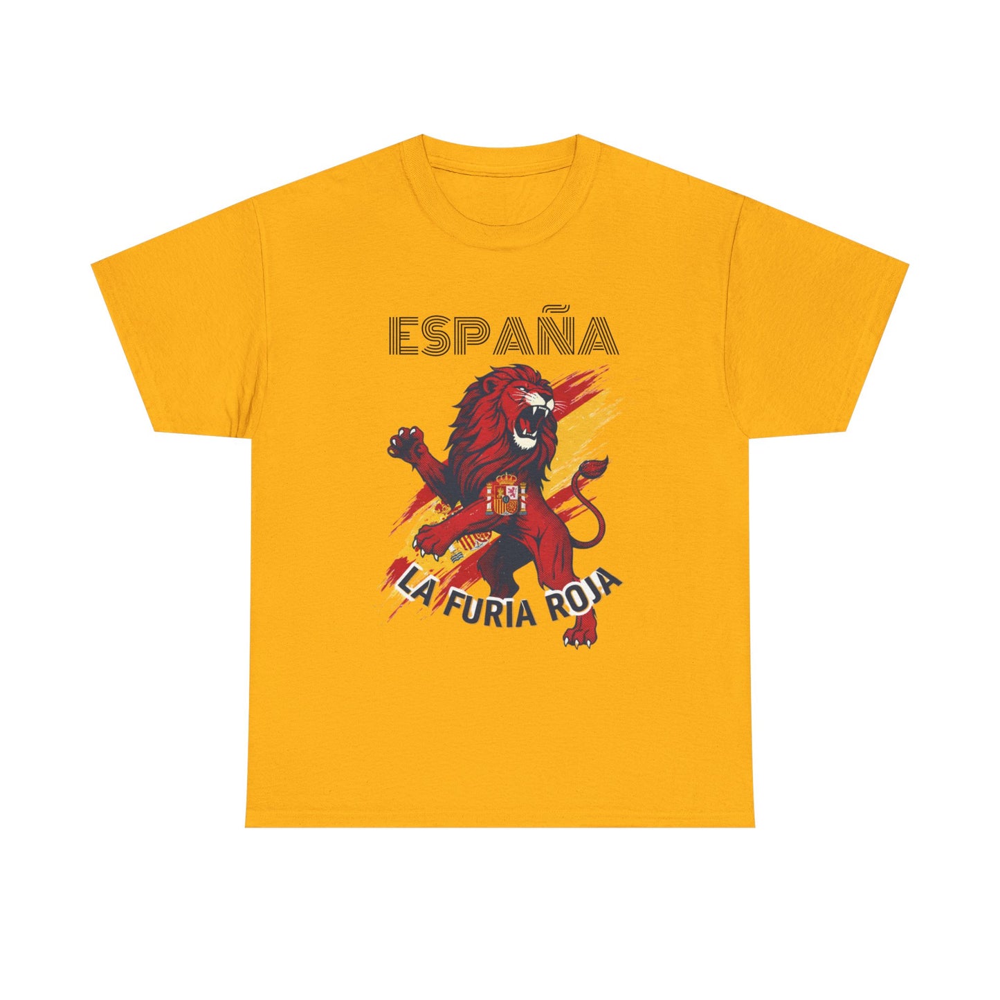 España La Furia Roja Lion T‑Shirt — Spanish Soccer Fan Tee