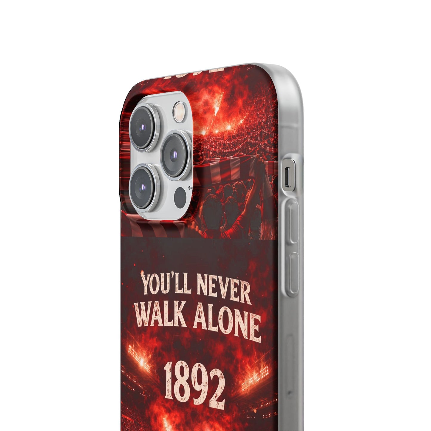 Funda flexible para teléfono «You'll Never Walk Alone 1892» para aficionados al fútbol
