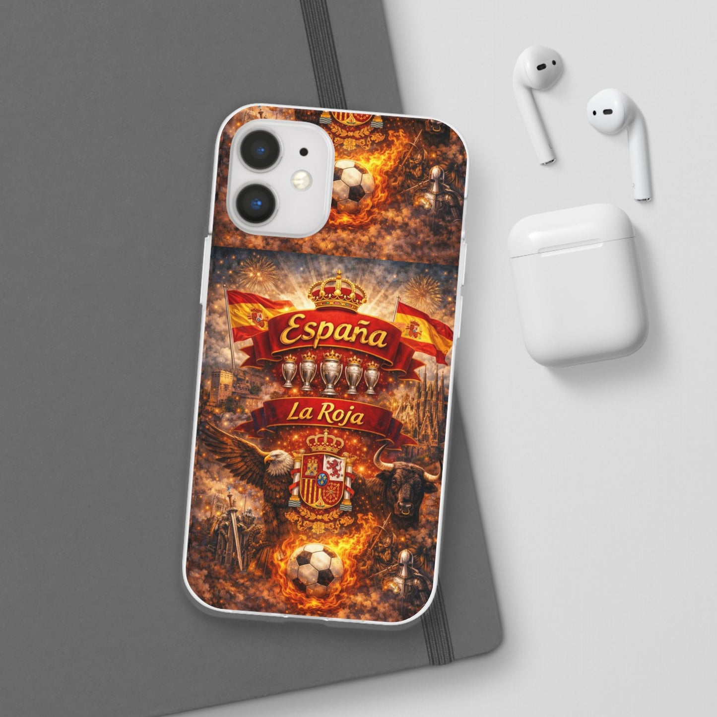 Spain La Roja Soccer Phone Case — España Football Flexi Case
