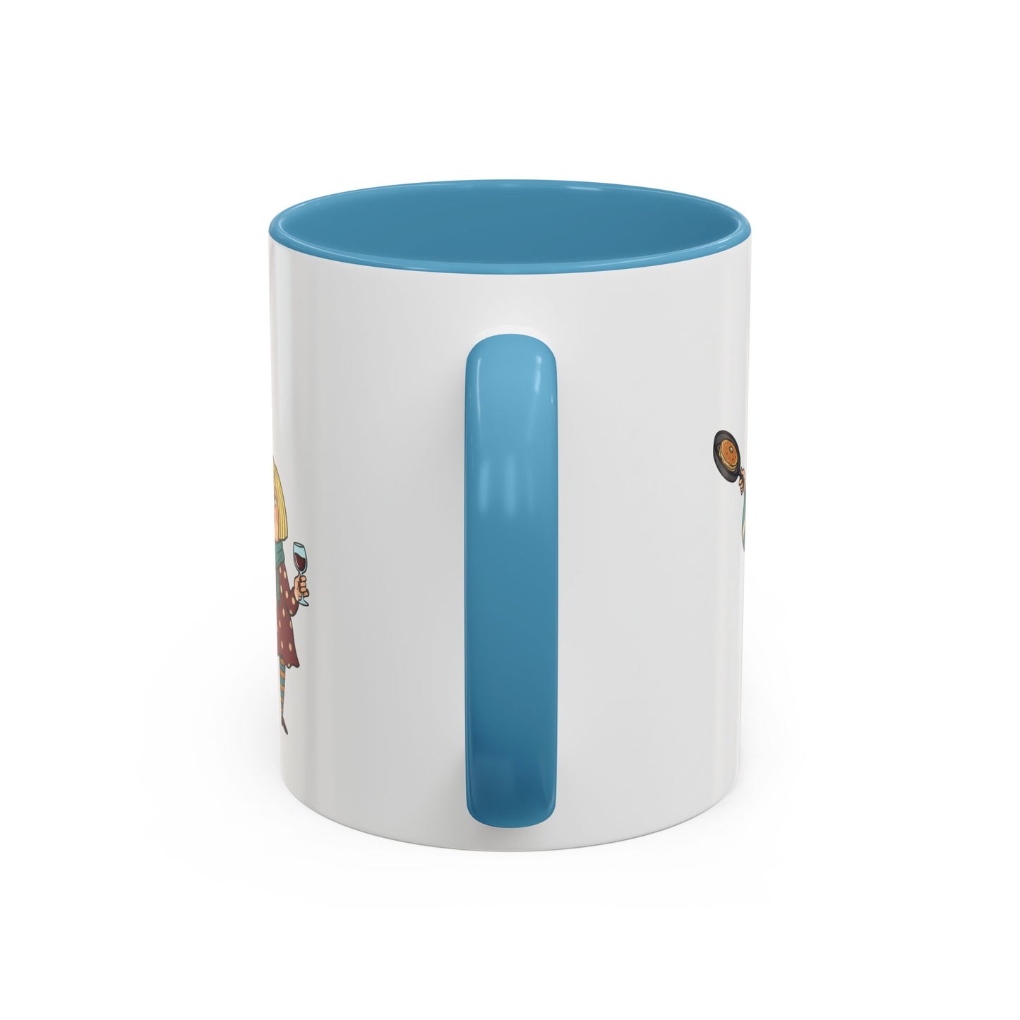 Funny Family Characters Accent Coffee Mug – Quirky Cartoon Parents & Kids Gift