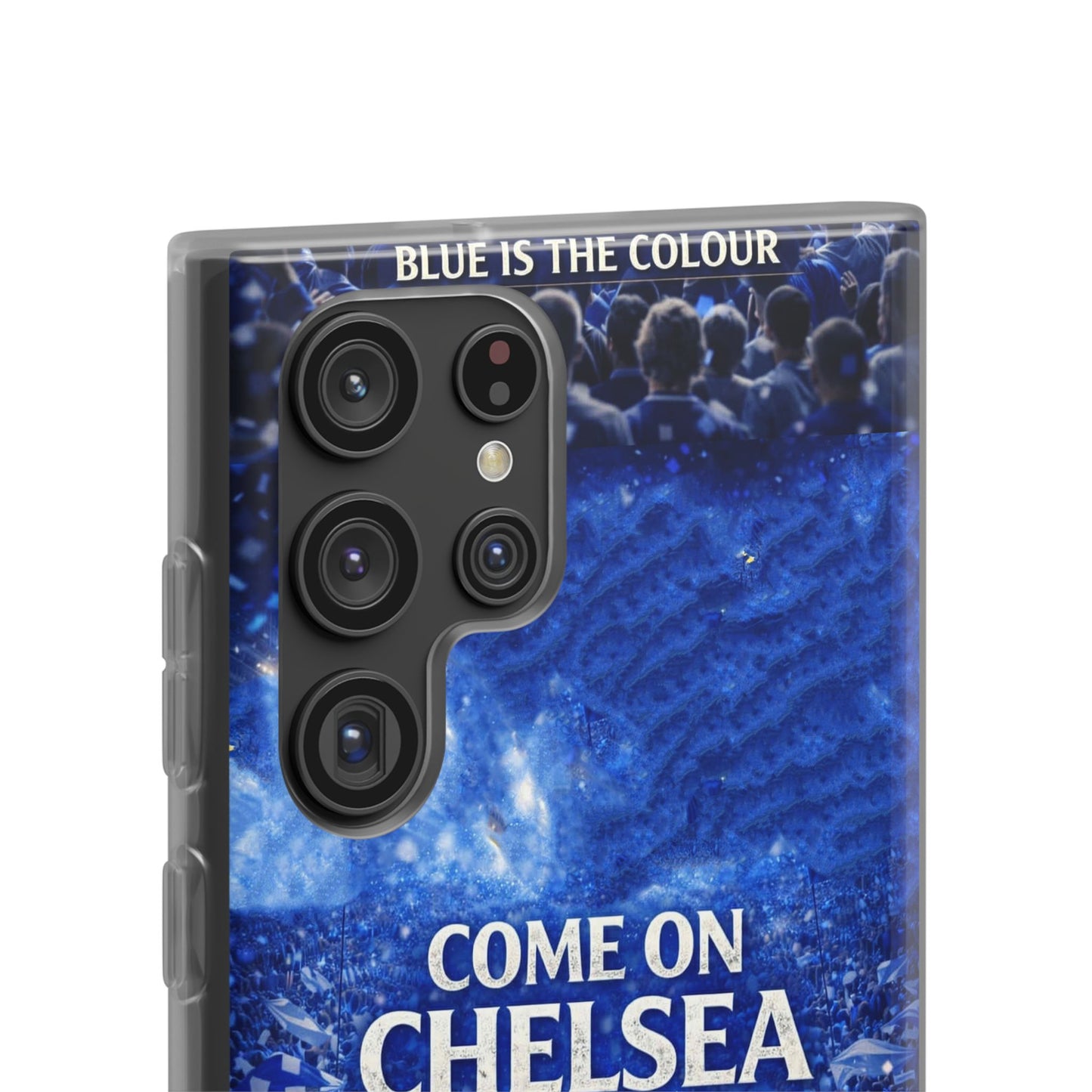 Chelsea Football Phone Case — “Come On Chelsea” Blue Fan Flexi Case