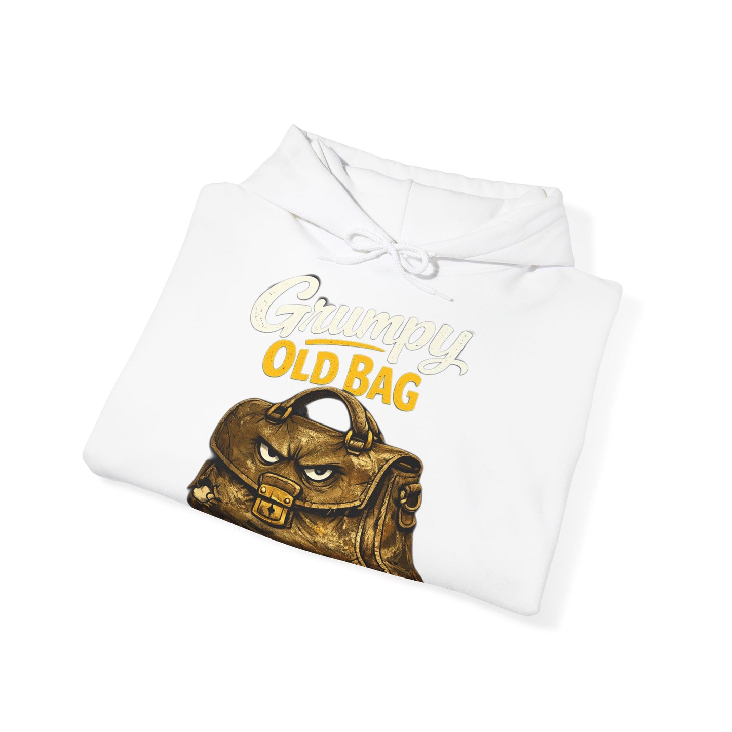 Bolso de cuero vintage con capucha y estampado "Old Bag": un divertido regalo de viaje retro