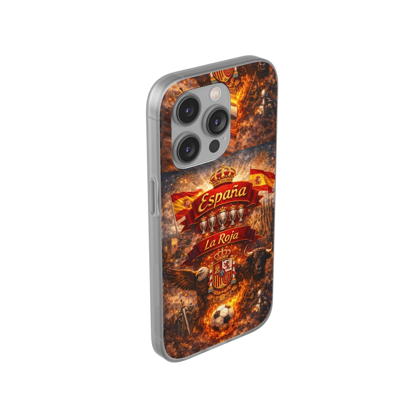 Spain La Roja Soccer Phone Case — España Football Flexi Case