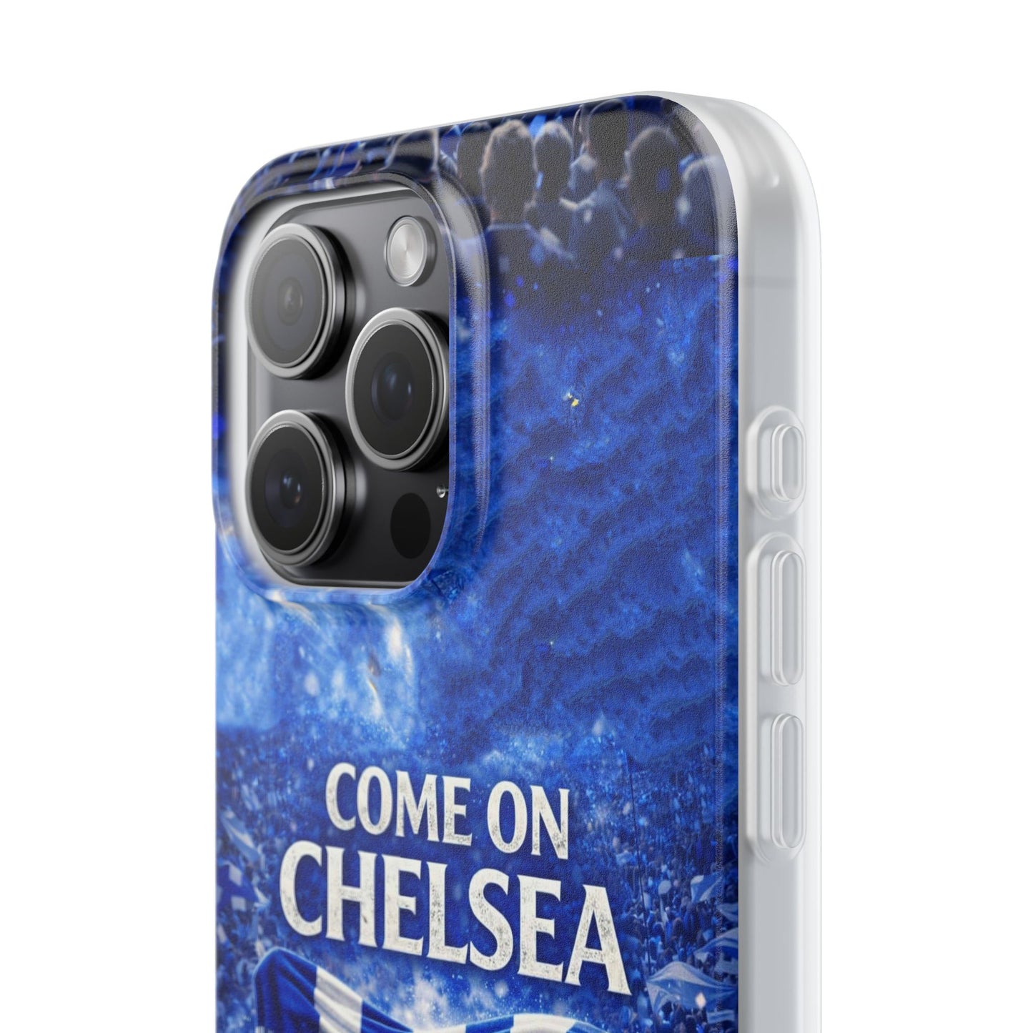 Chelsea Football Phone Case — “Come On Chelsea” Blue Fan Flexi Case