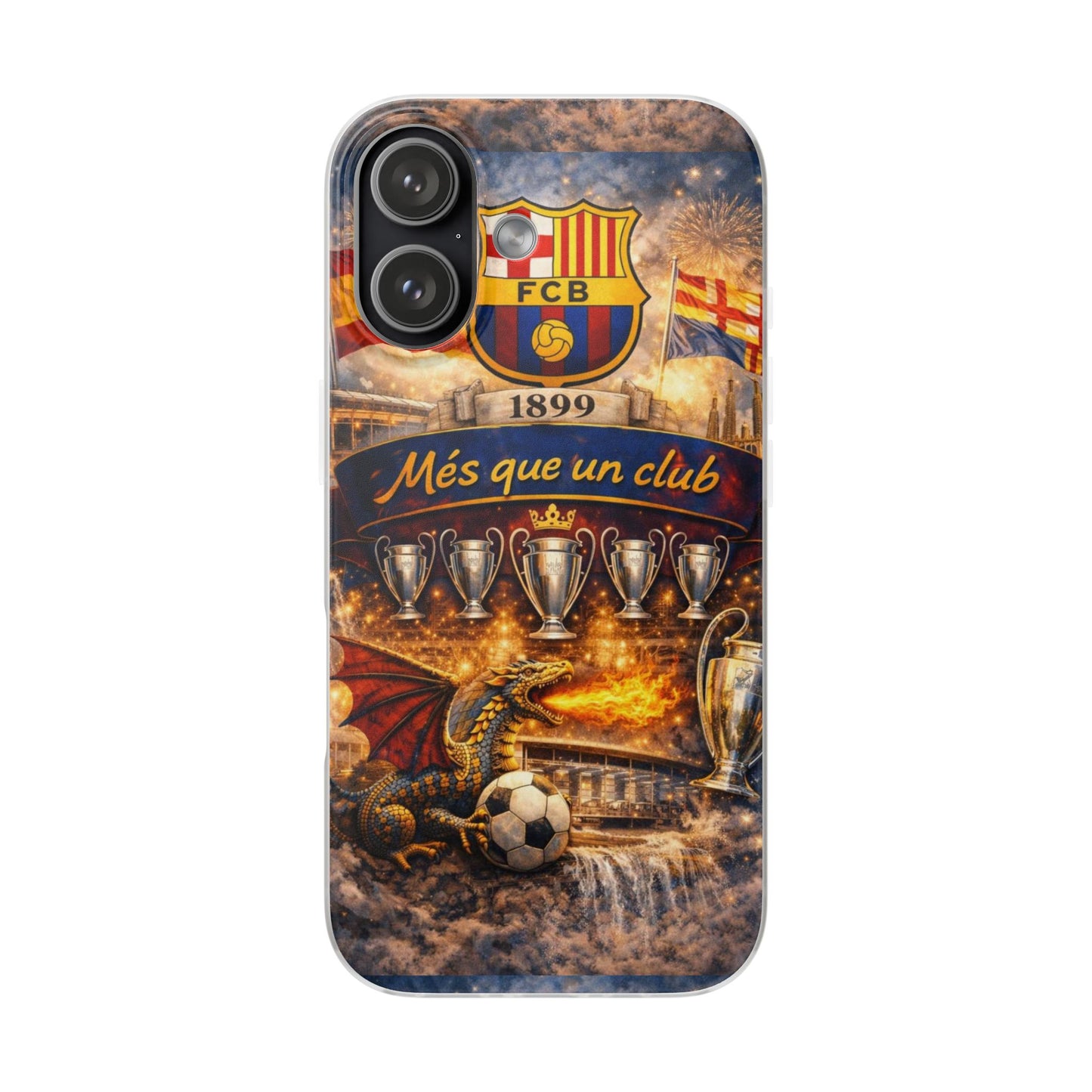 FC Barcelona ‘Més Que Un Club’ Phone Case — Soccer Fan iPhone Cover