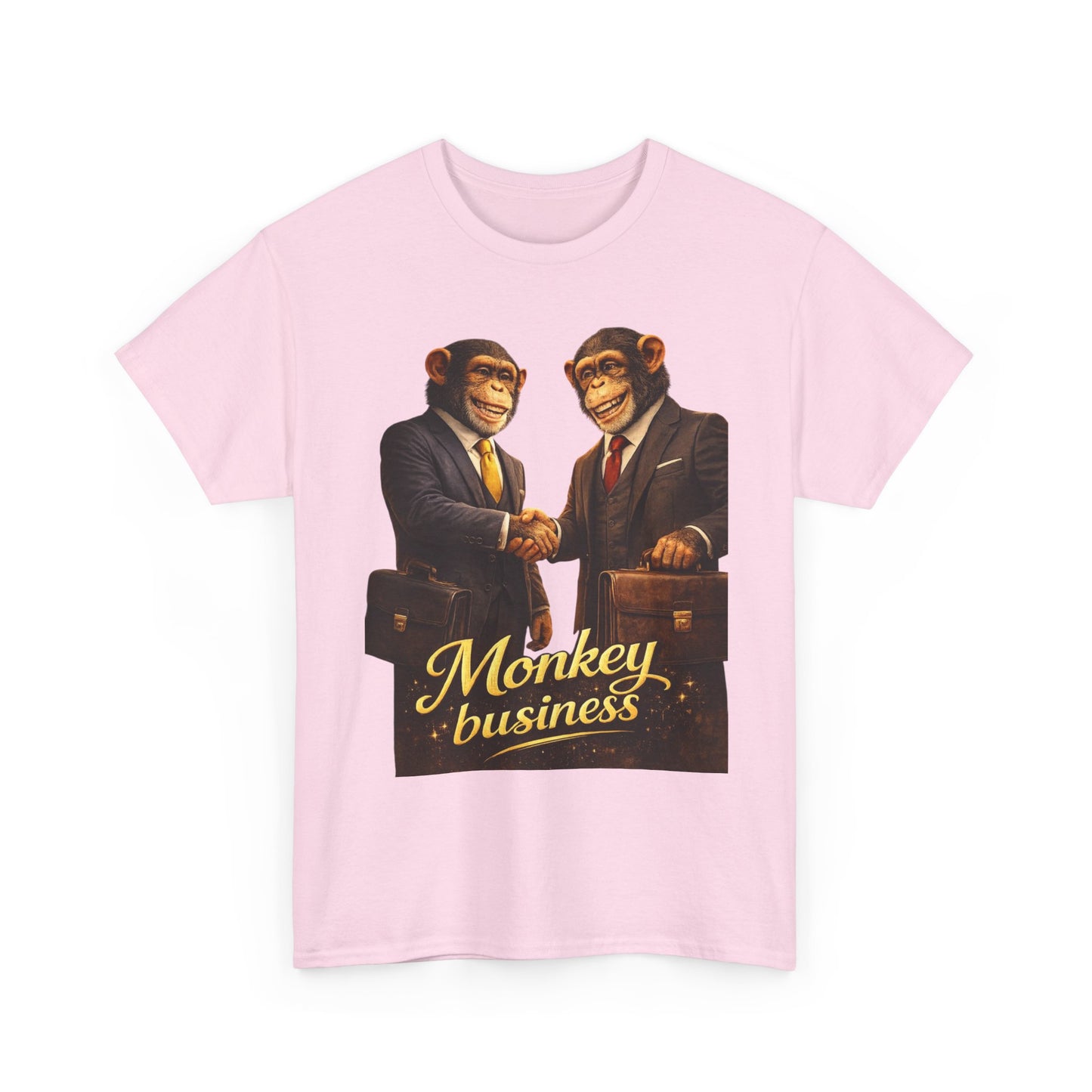 Camiseta Monkey Business: Camiseta gráfica retro de chimpancés con traje