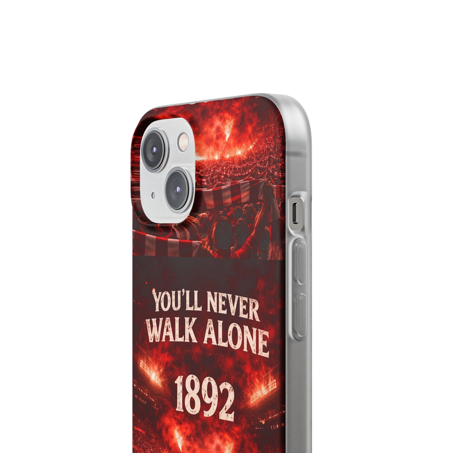 Funda flexible para teléfono «You'll Never Walk Alone 1892» para aficionados al fútbol