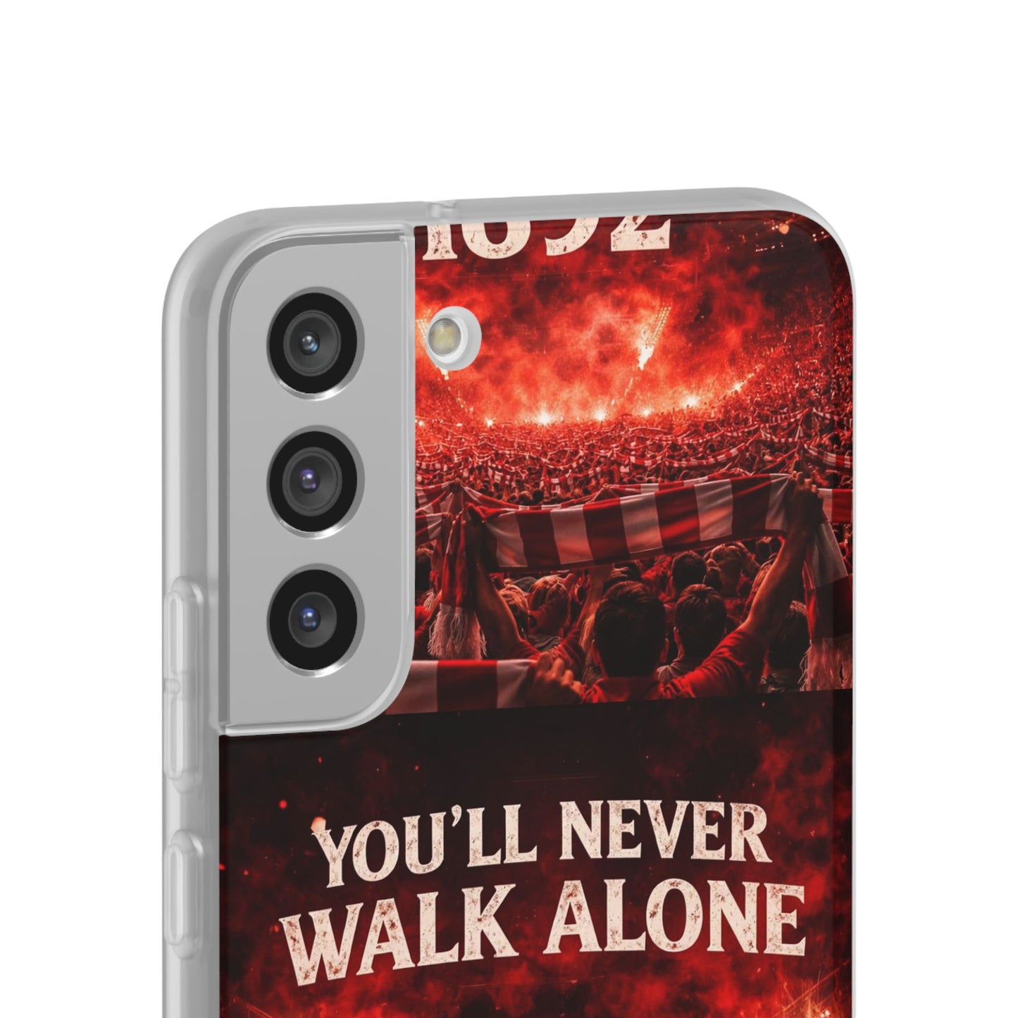 Funda flexible para teléfono «You'll Never Walk Alone 1892» para aficionados al fútbol