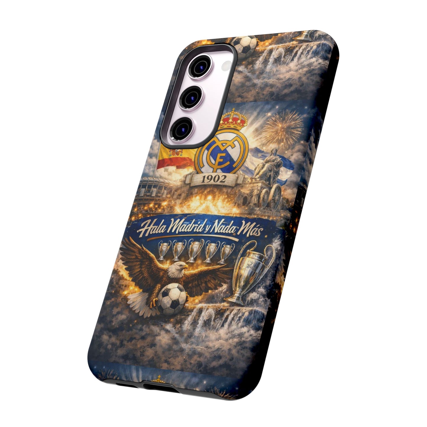 Funda para teléfono Real Madrid – Funda protectora de fútbol "Hala Madrid y Nada Más"