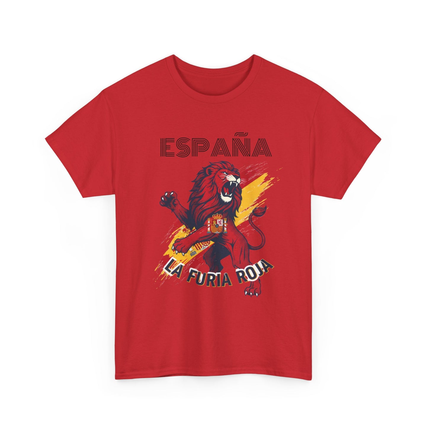 España La Furia Roja Lion T‑Shirt — Spanish Soccer Fan Tee