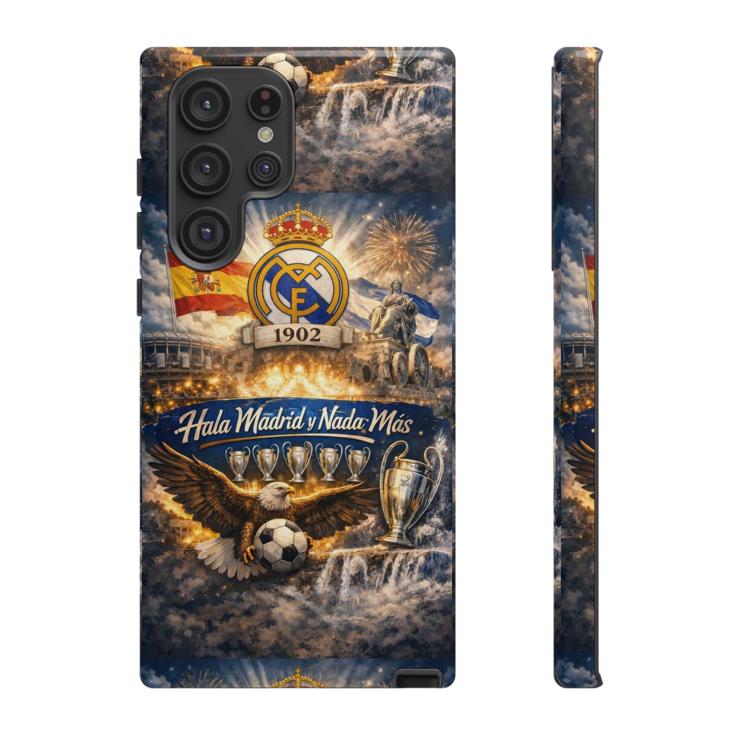 Funda para teléfono Real Madrid – Funda protectora de fútbol "Hala Madrid y Nada Más"