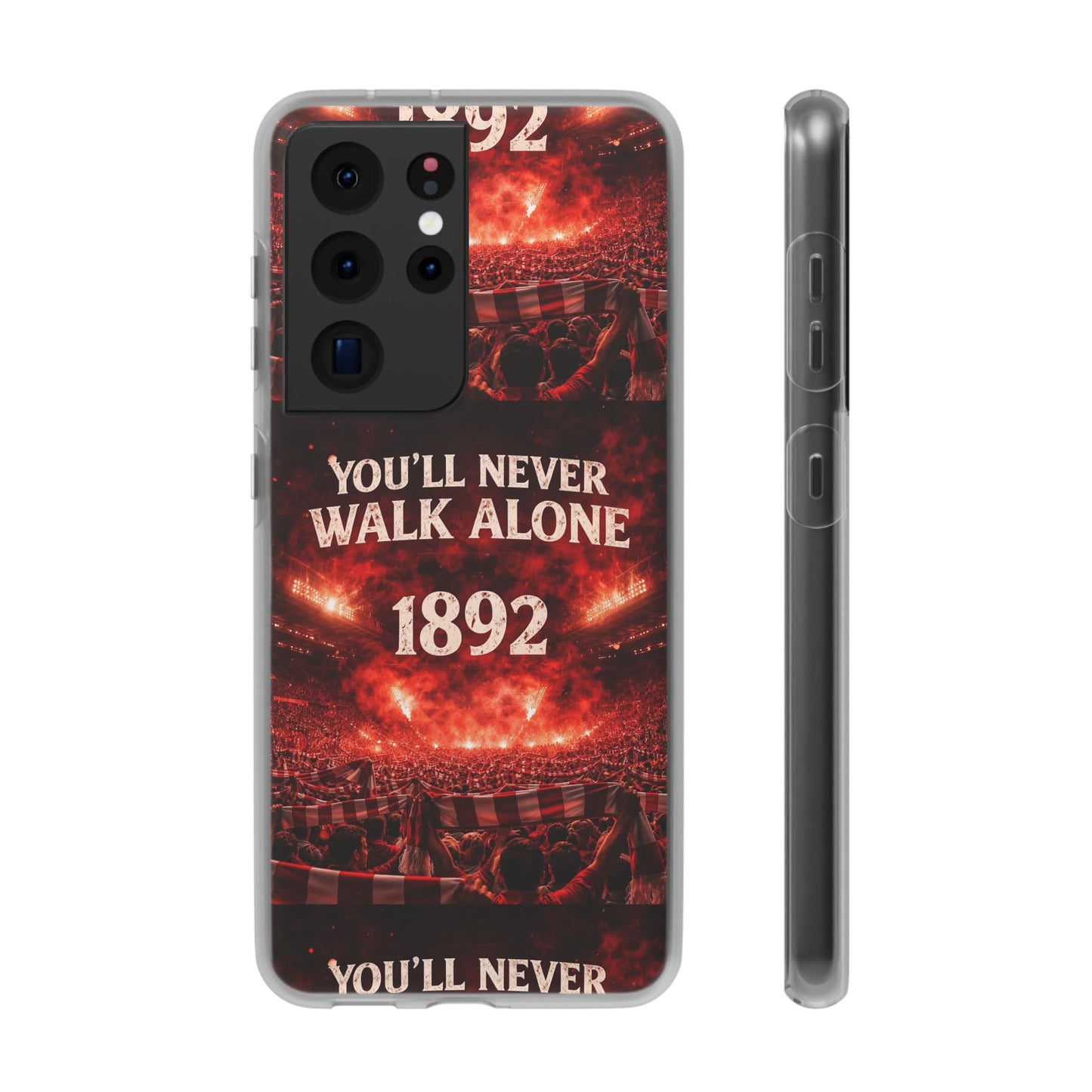 Funda flexible para teléfono «You'll Never Walk Alone 1892» para aficionados al fútbol