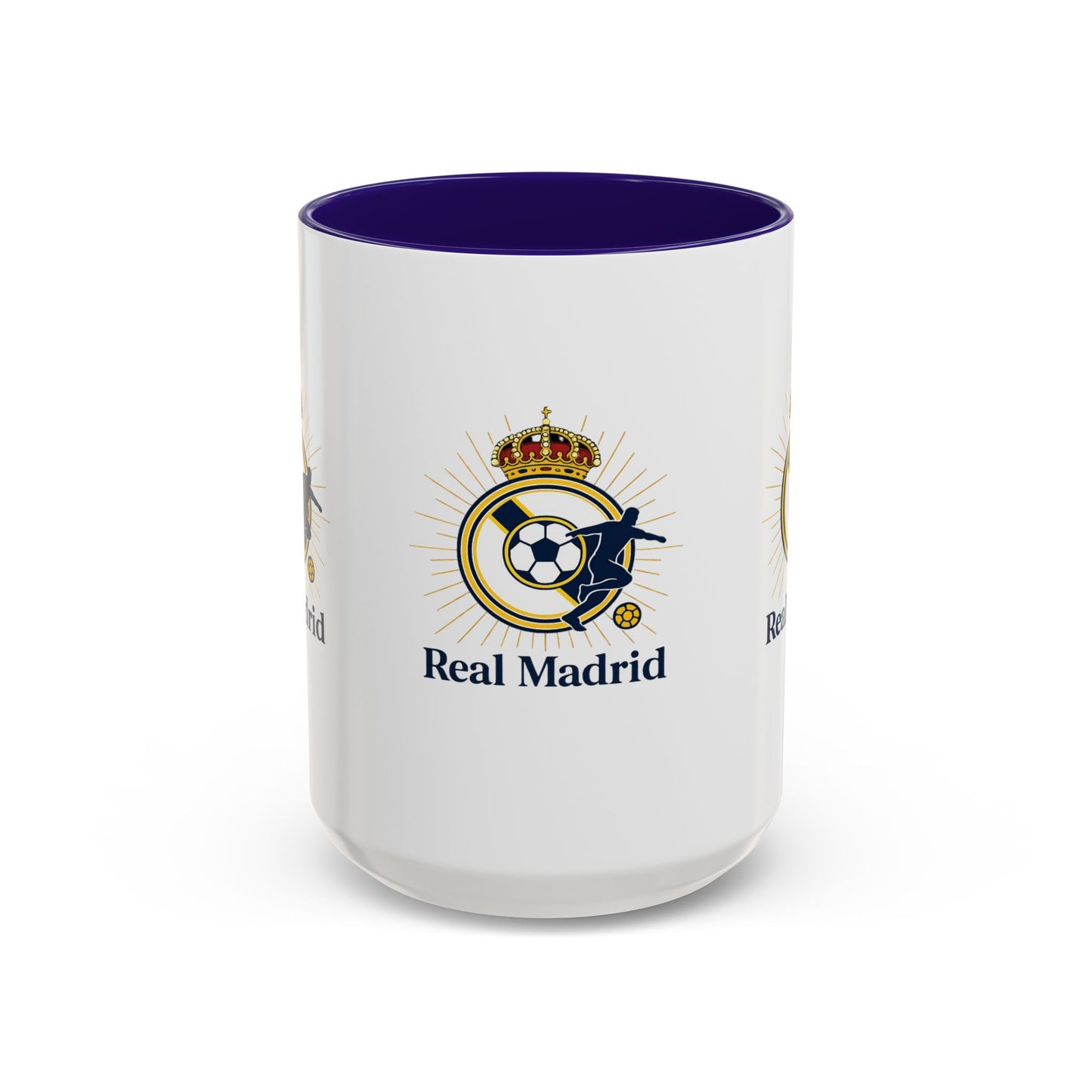 Real Madrid Coffee Mug – Soccer Crest 11oz/15oz Color Accent