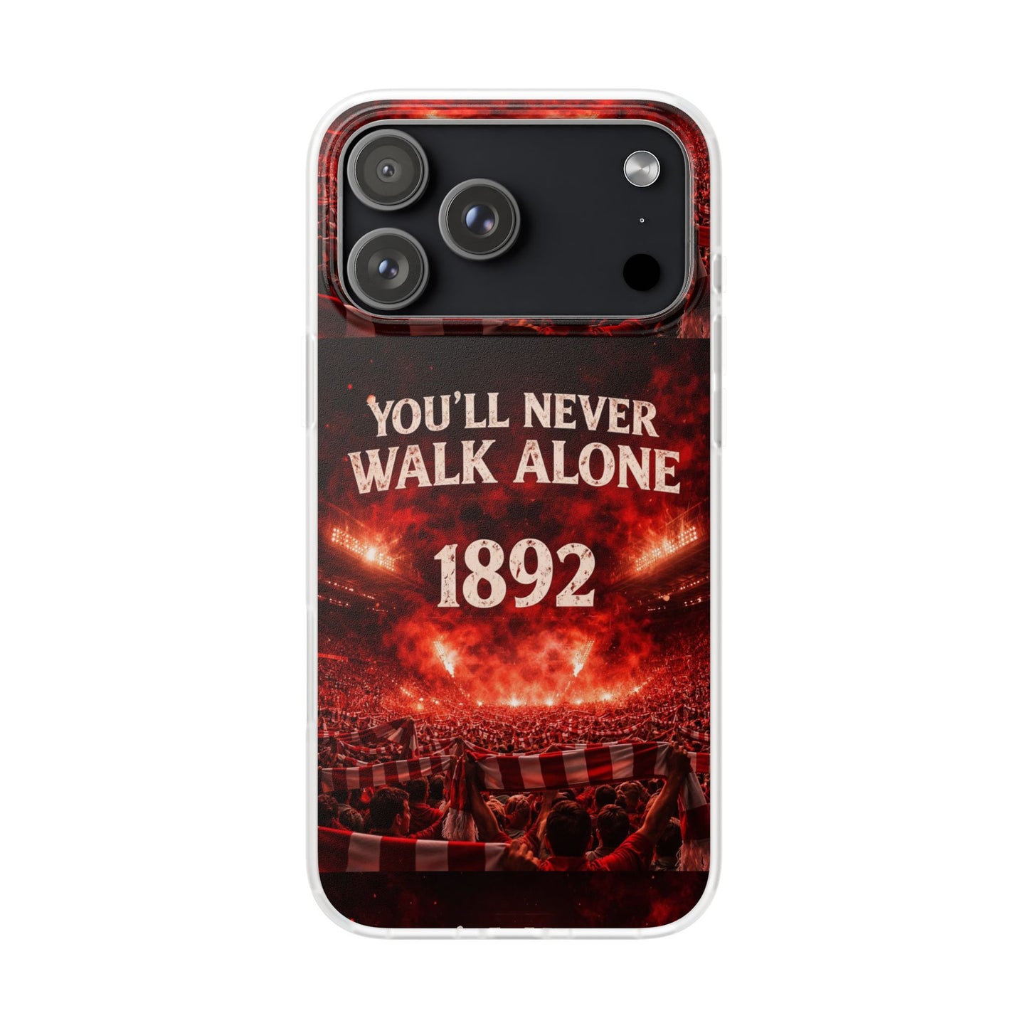 Funda flexible para teléfono «You'll Never Walk Alone 1892» para aficionados al fútbol