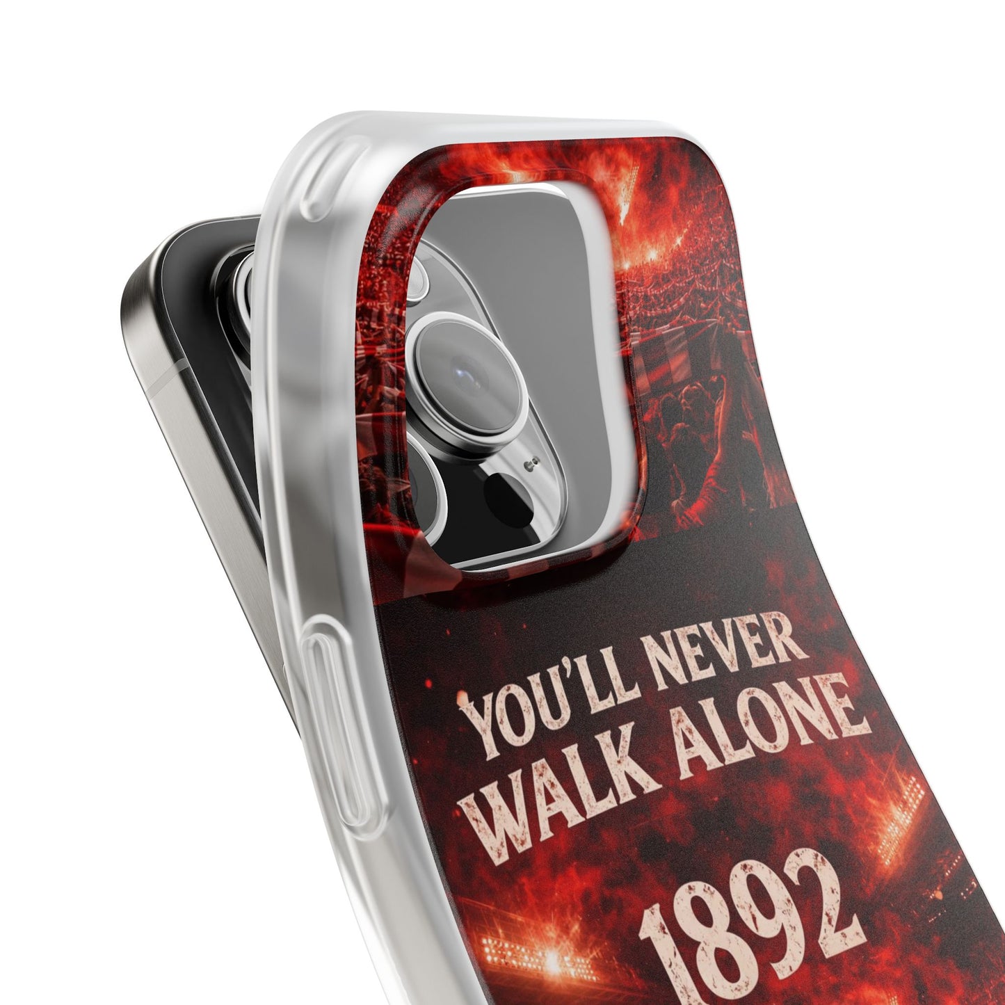 Funda flexible para teléfono «You'll Never Walk Alone 1892» para aficionados al fútbol