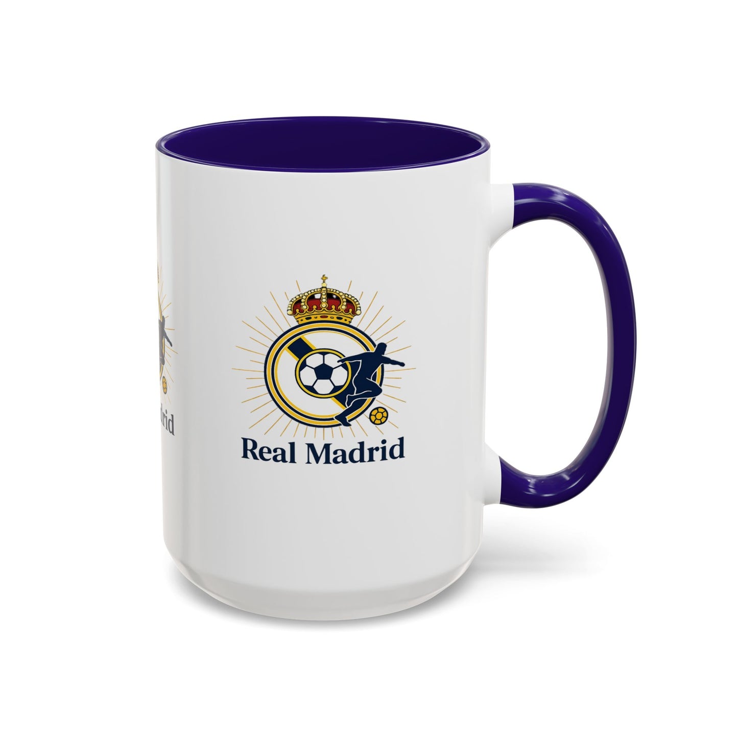 Real Madrid Coffee Mug – Soccer Crest 11oz/15oz Color Accent