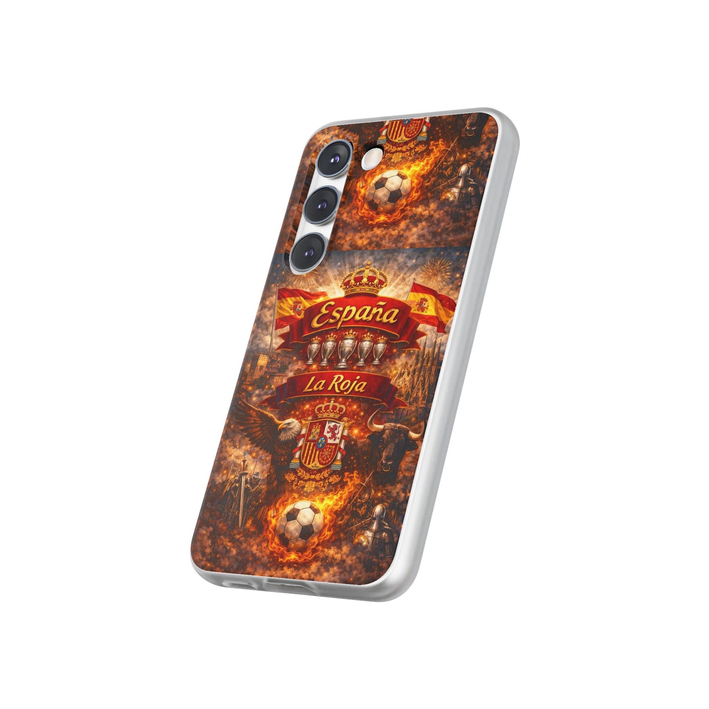 Spain La Roja Soccer Phone Case — España Football Flexi Case