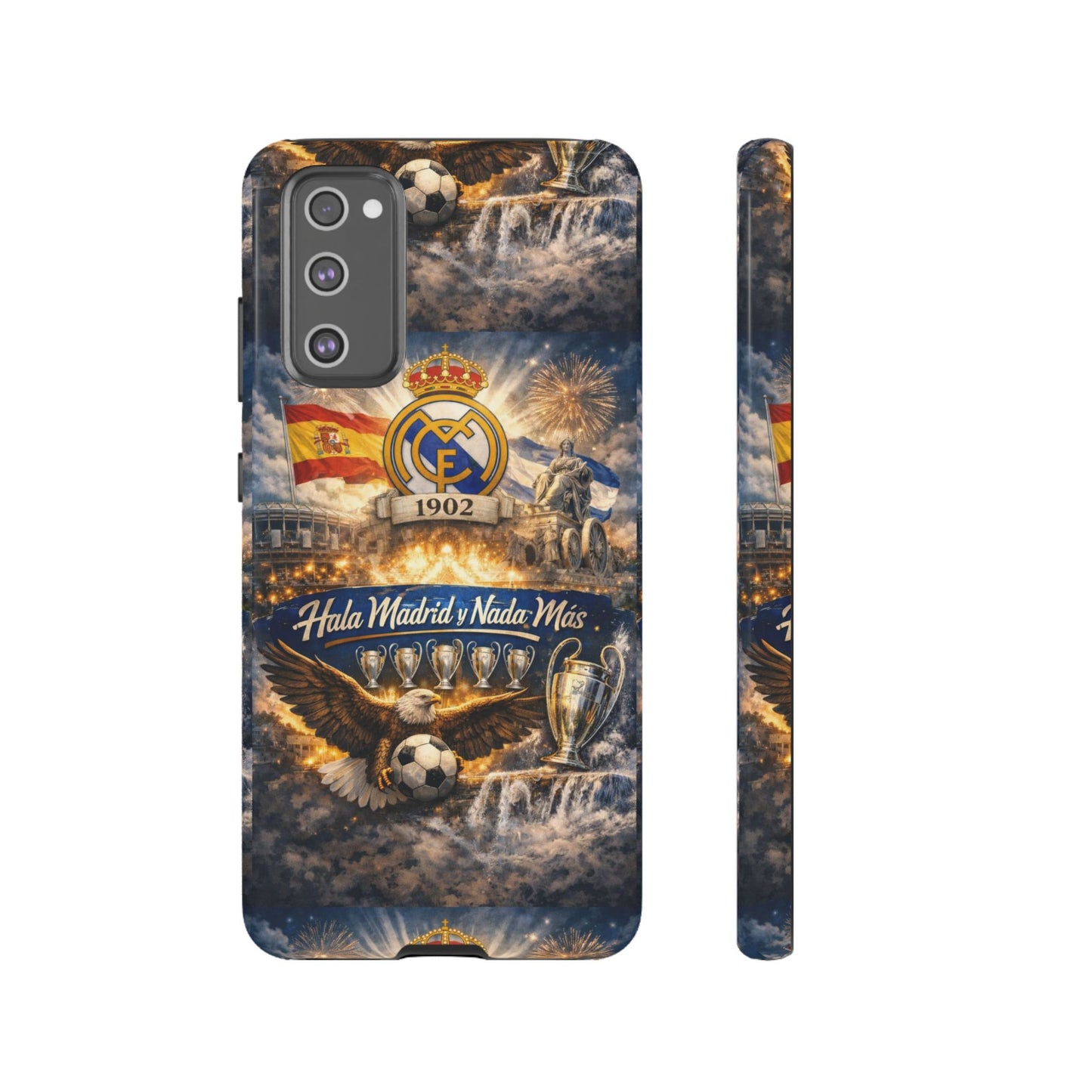 Funda para teléfono Real Madrid – Funda protectora de fútbol "Hala Madrid y Nada Más"
