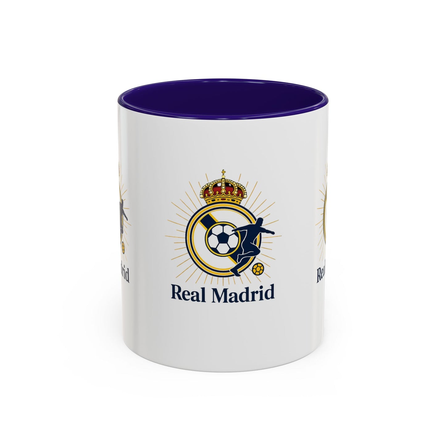 Real Madrid Coffee Mug – Soccer Crest 11oz/15oz Color Accent