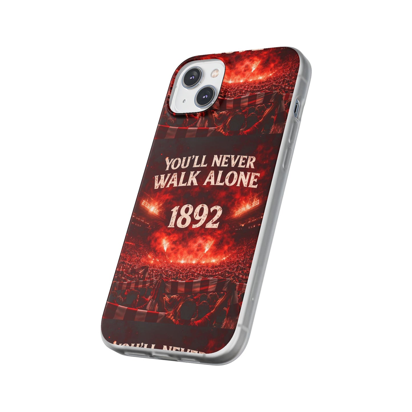Funda flexible para teléfono «You'll Never Walk Alone 1892» para aficionados al fútbol
