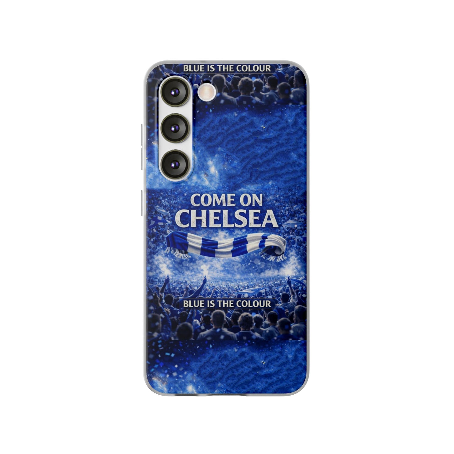 Chelsea Football Phone Case — “Come On Chelsea” Blue Fan Flexi Case