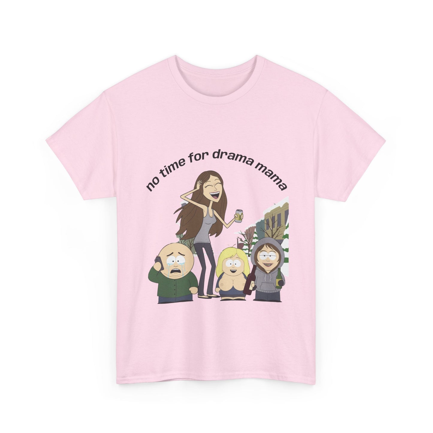 Camiseta con retrato familiar al estilo de South Park