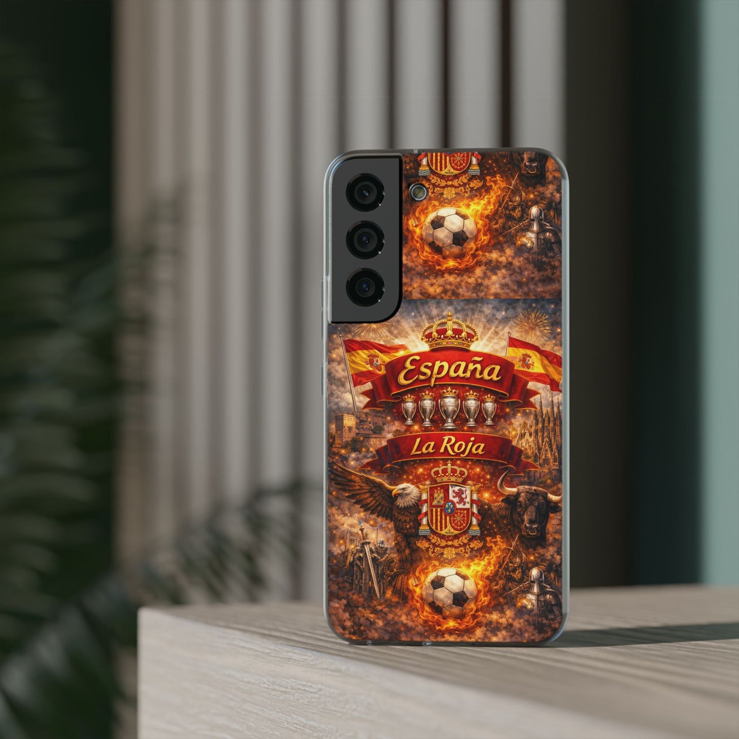 Spain La Roja Soccer Phone Case — España Football Flexi Case