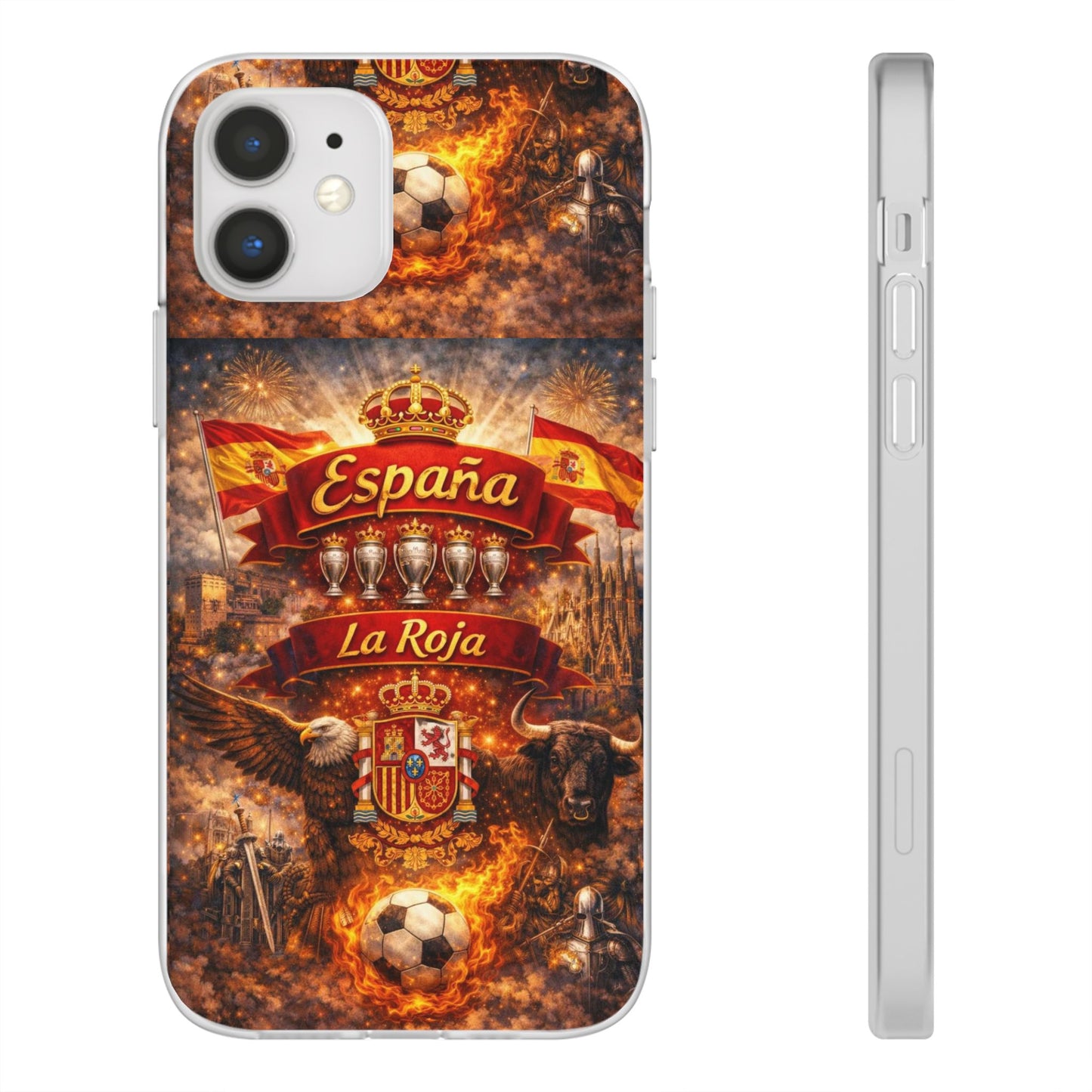 Spain La Roja Soccer Phone Case — España Football Flexi Case