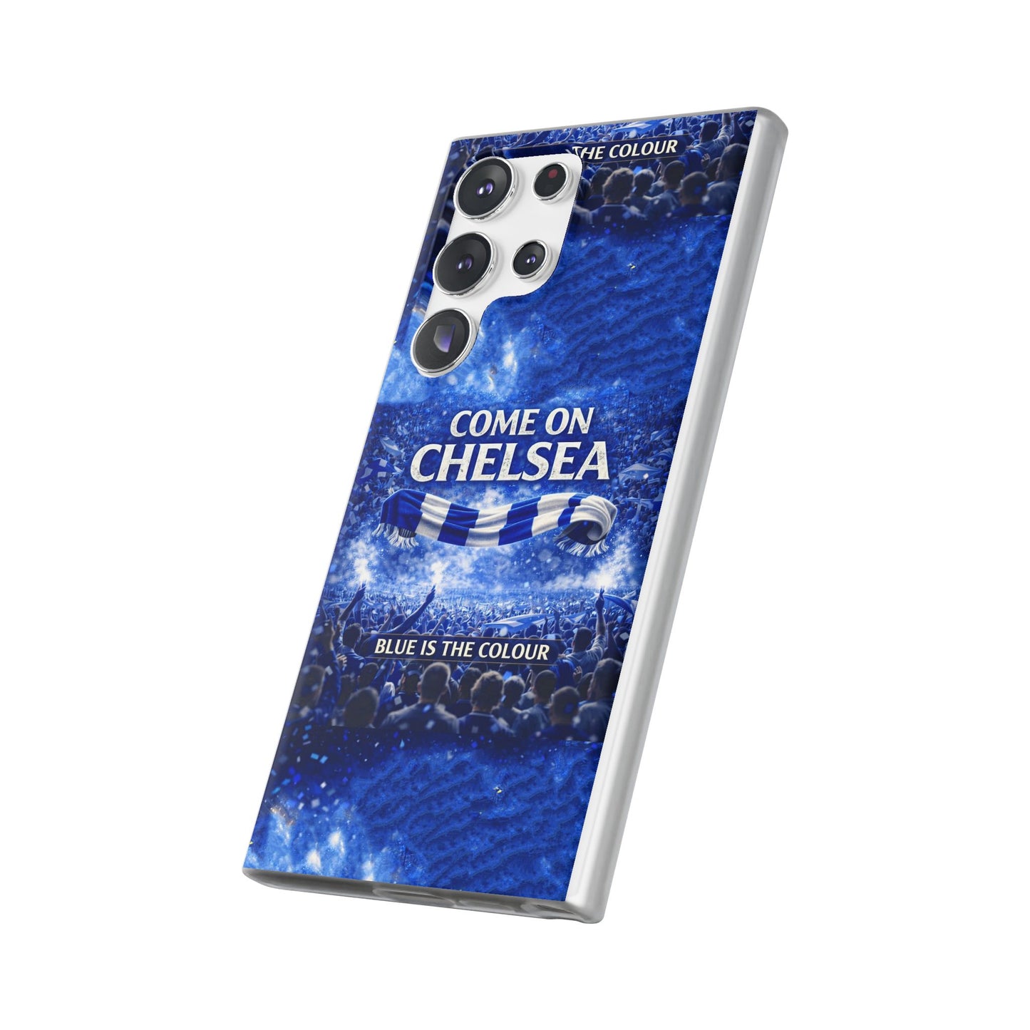 Chelsea Football Phone Case — “Come On Chelsea” Blue Fan Flexi Case