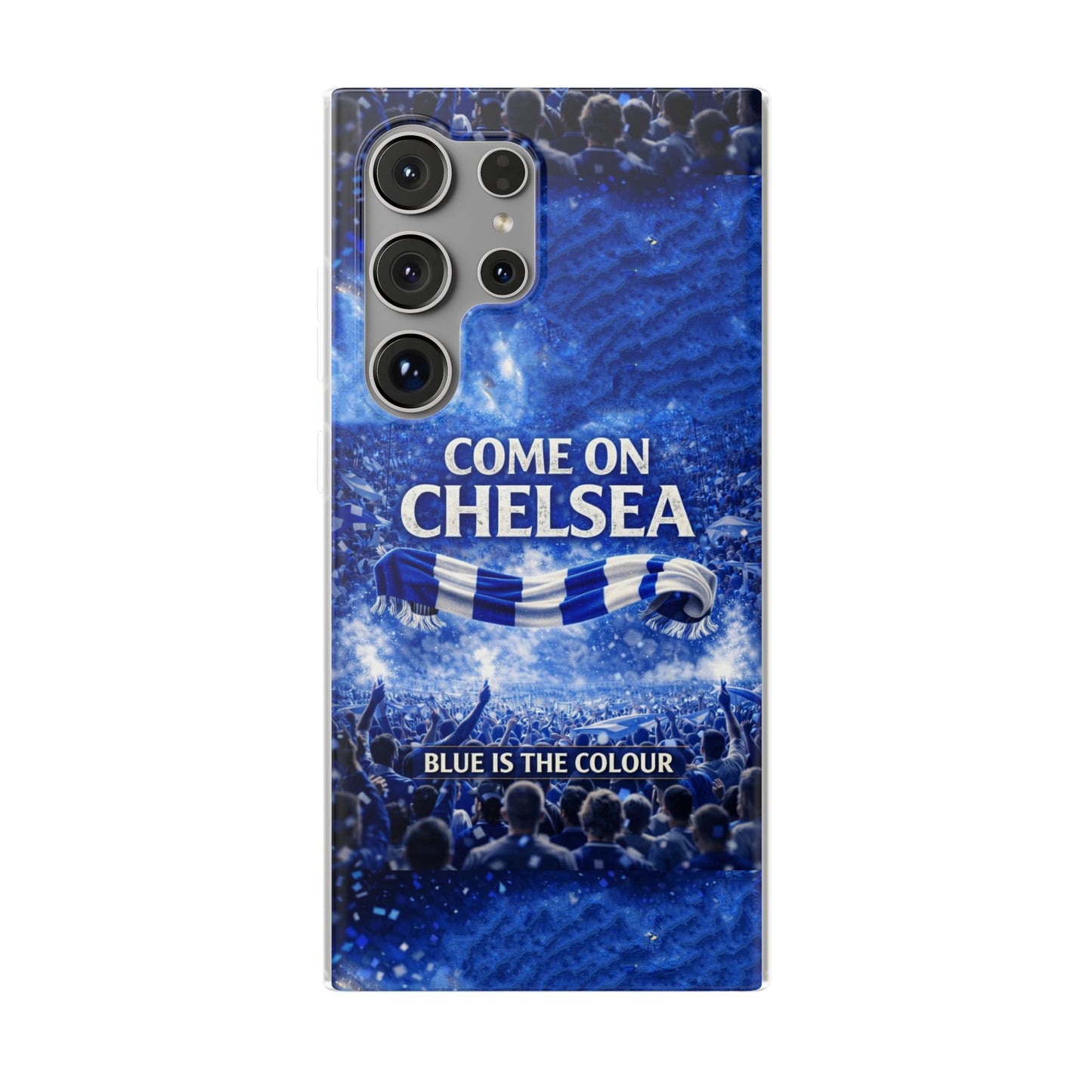 Chelsea Football Phone Case — “Come On Chelsea” Blue Fan Flexi Case
