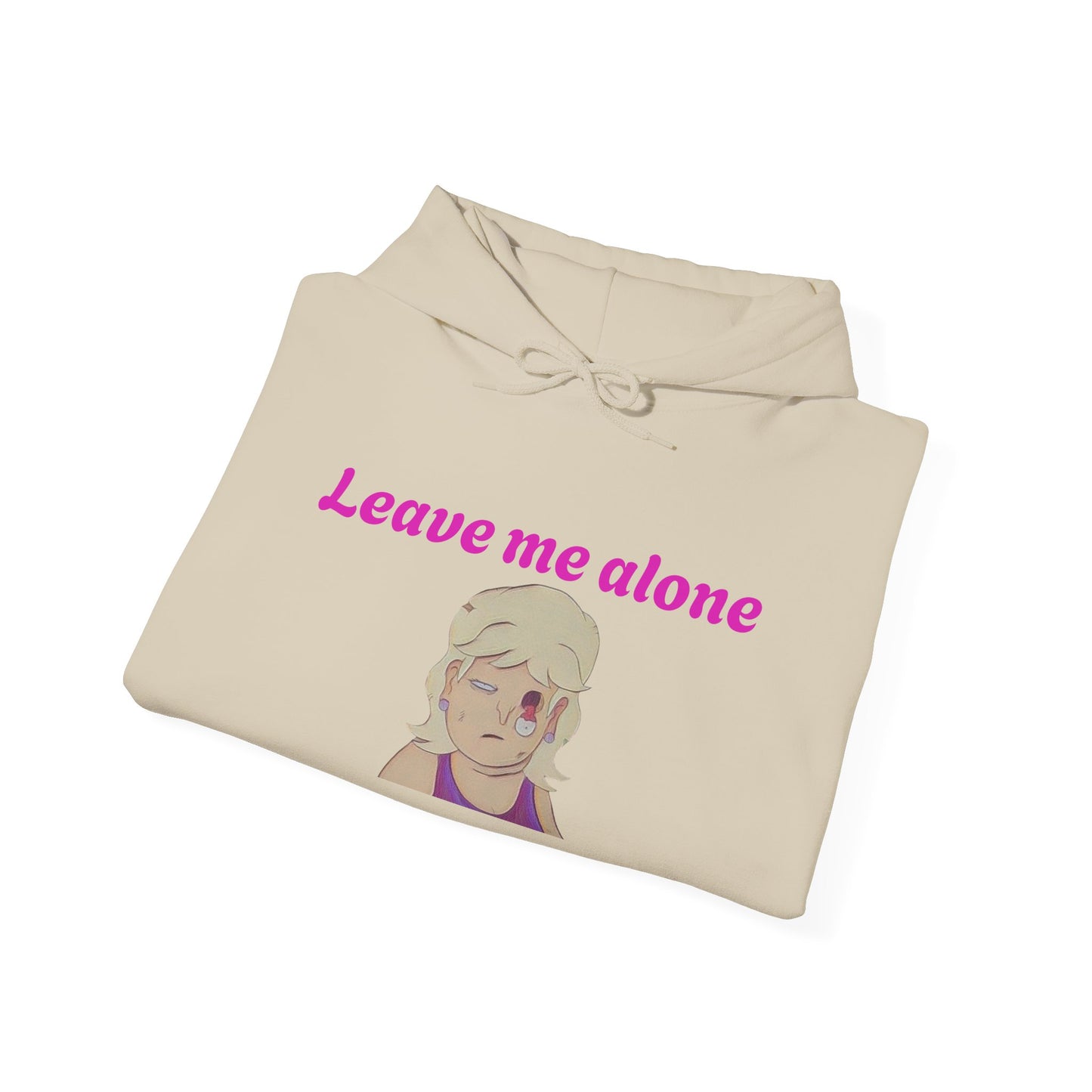 Leave Me Alone Hoodie — Cute Retro Girl Graphic Pullover