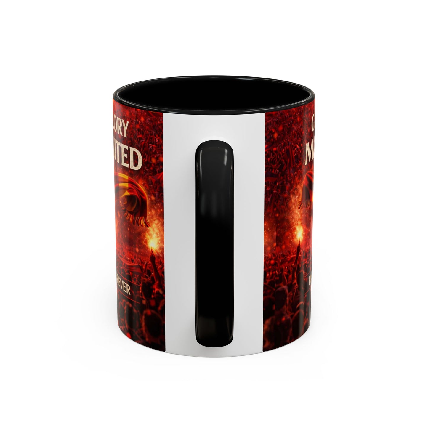 Man United Coffee Mug – "Glory Glory" Red Devils Accent Mug