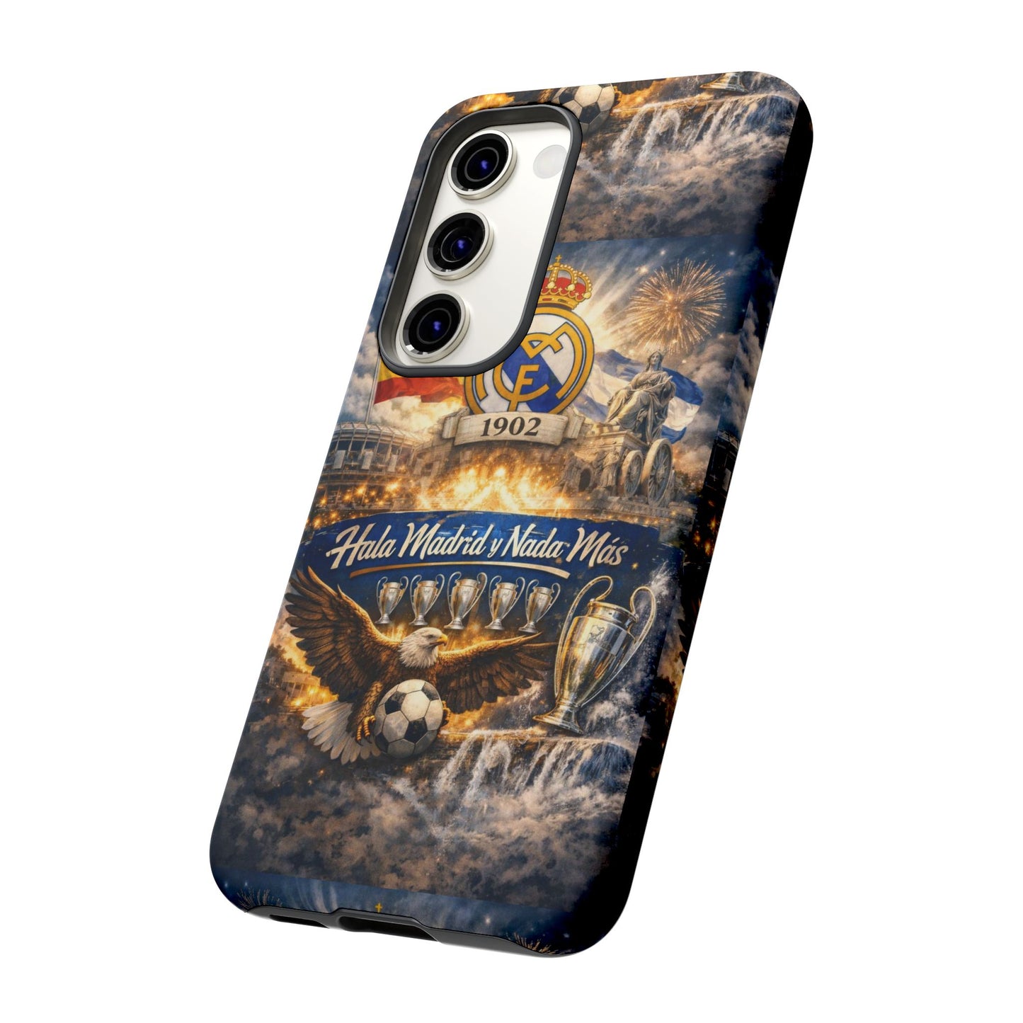 Funda para teléfono Real Madrid – Funda protectora de fútbol "Hala Madrid y Nada Más"