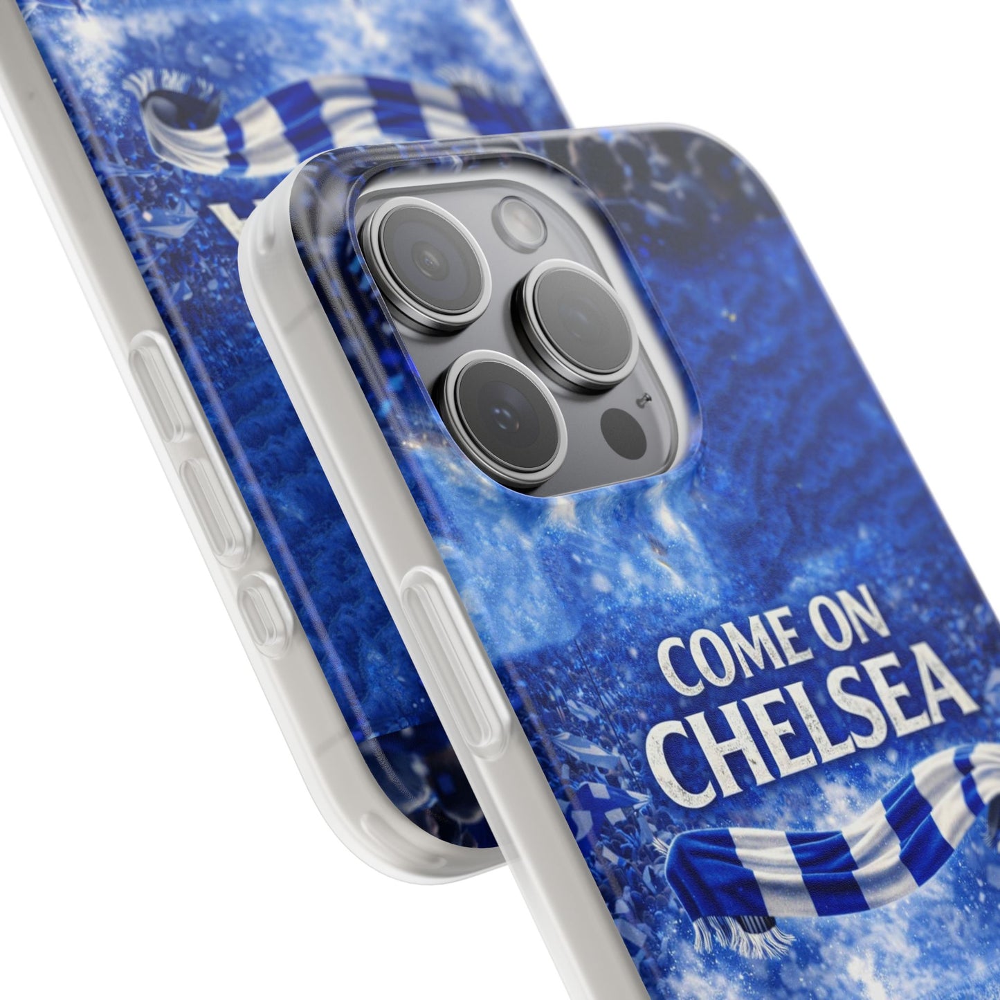 Chelsea Football Phone Case — “Come On Chelsea” Blue Fan Flexi Case