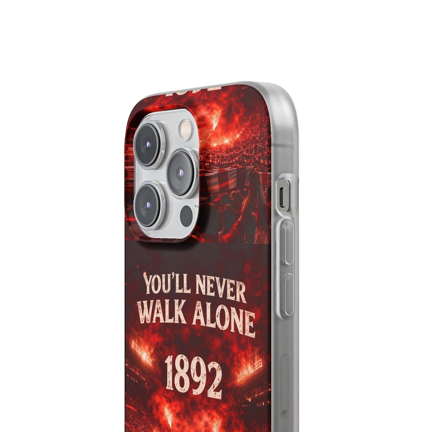 Funda flexible para teléfono «You'll Never Walk Alone 1892» para aficionados al fútbol