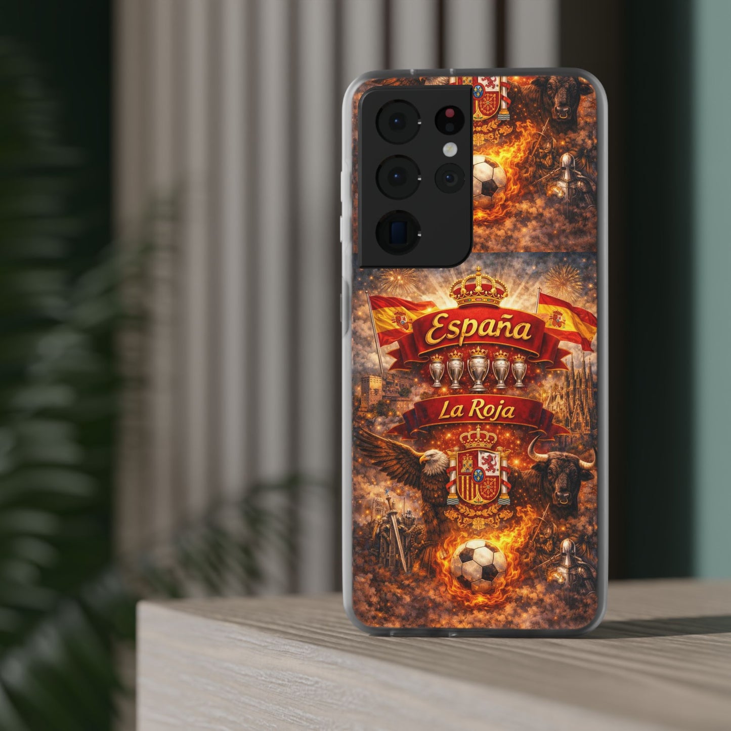 Spain La Roja Soccer Phone Case — España Football Flexi Case