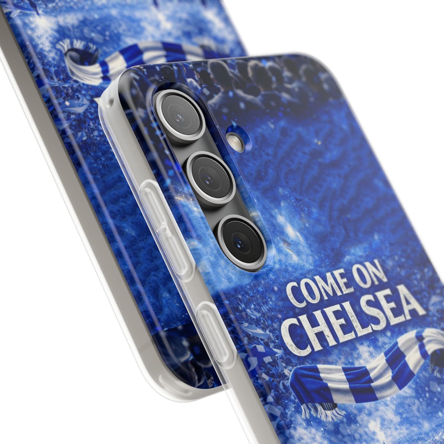 Chelsea Football Phone Case — “Come On Chelsea” Blue Fan Flexi Case