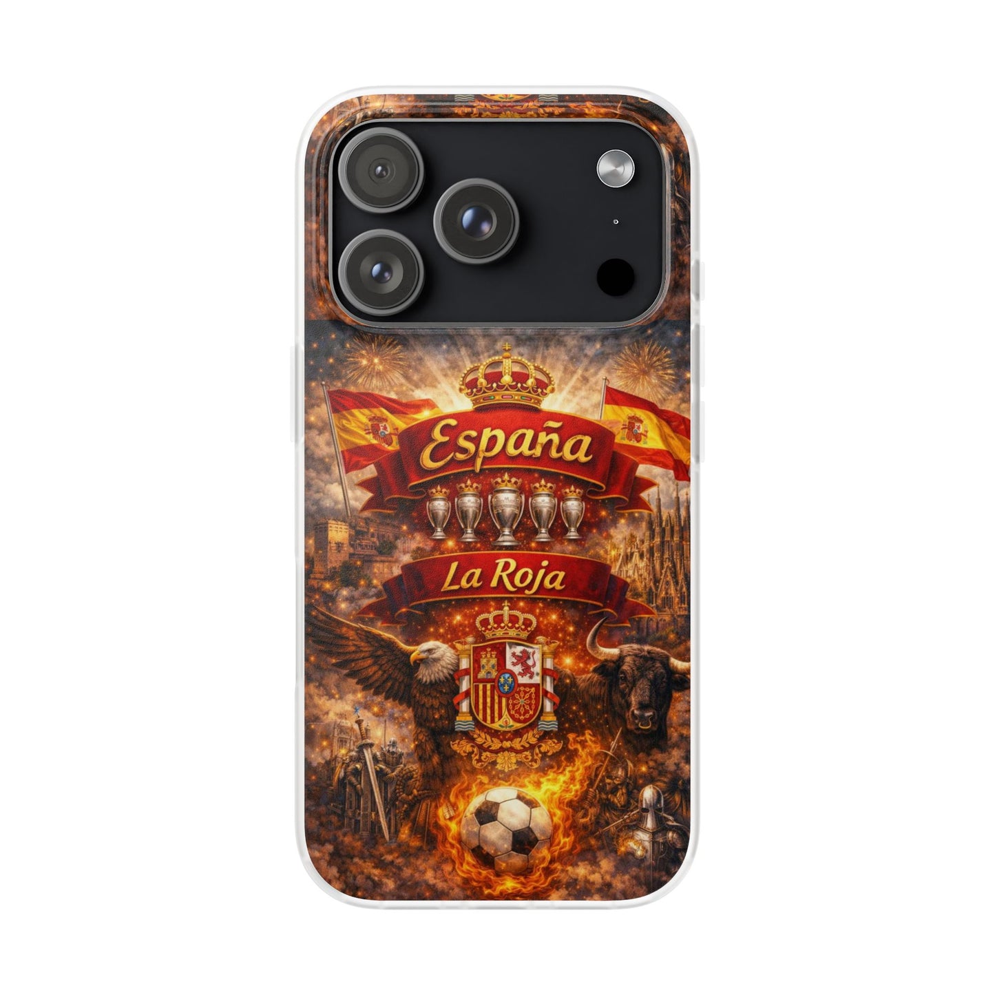 Spain La Roja Soccer Phone Case — España Football Flexi Case