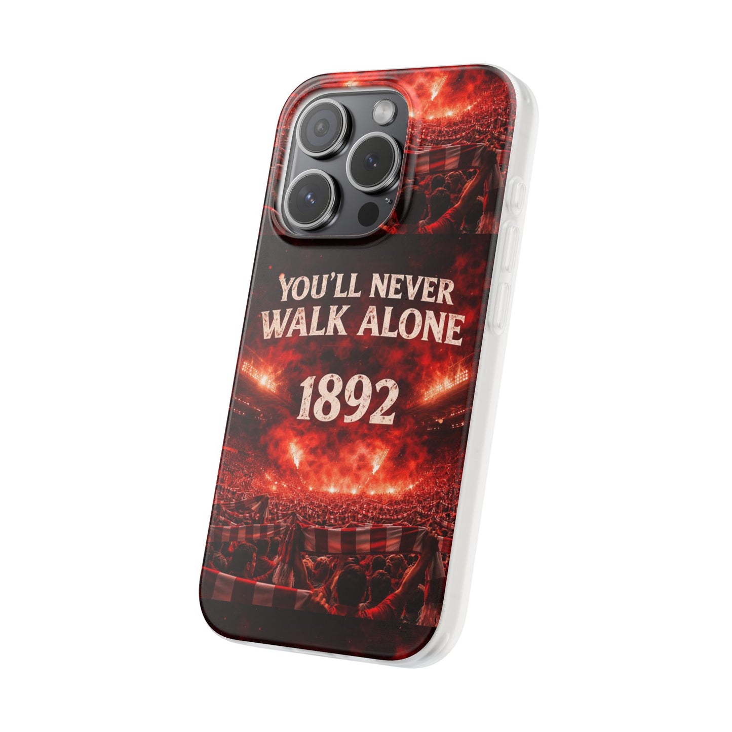 Funda flexible para teléfono «You'll Never Walk Alone 1892» para aficionados al fútbol