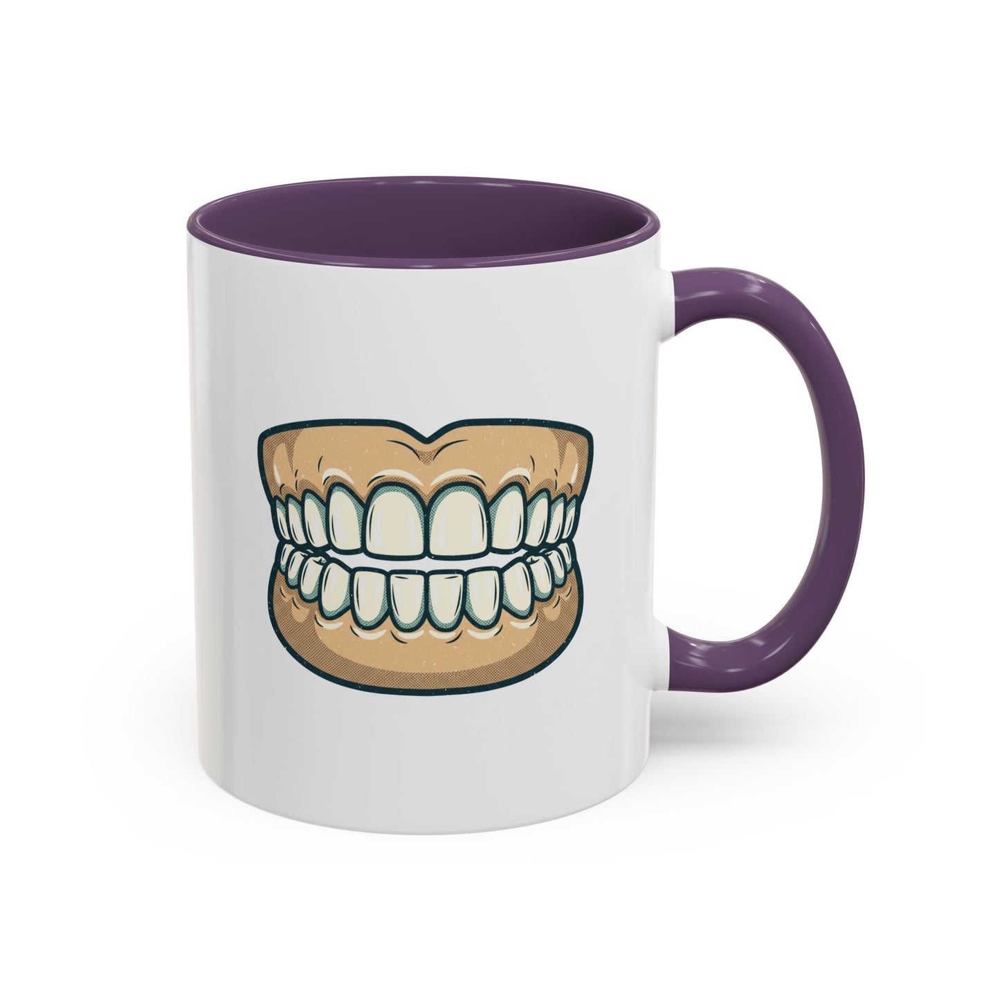 Taza de café "Dentaduras que rechinan" — Divertida taza con ilustración dental