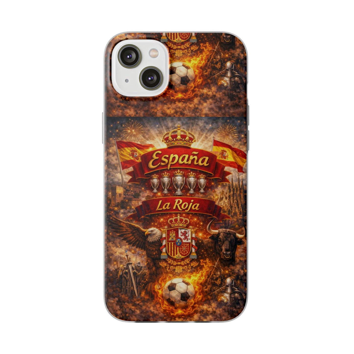 Spain La Roja Soccer Phone Case — España Football Flexi Case