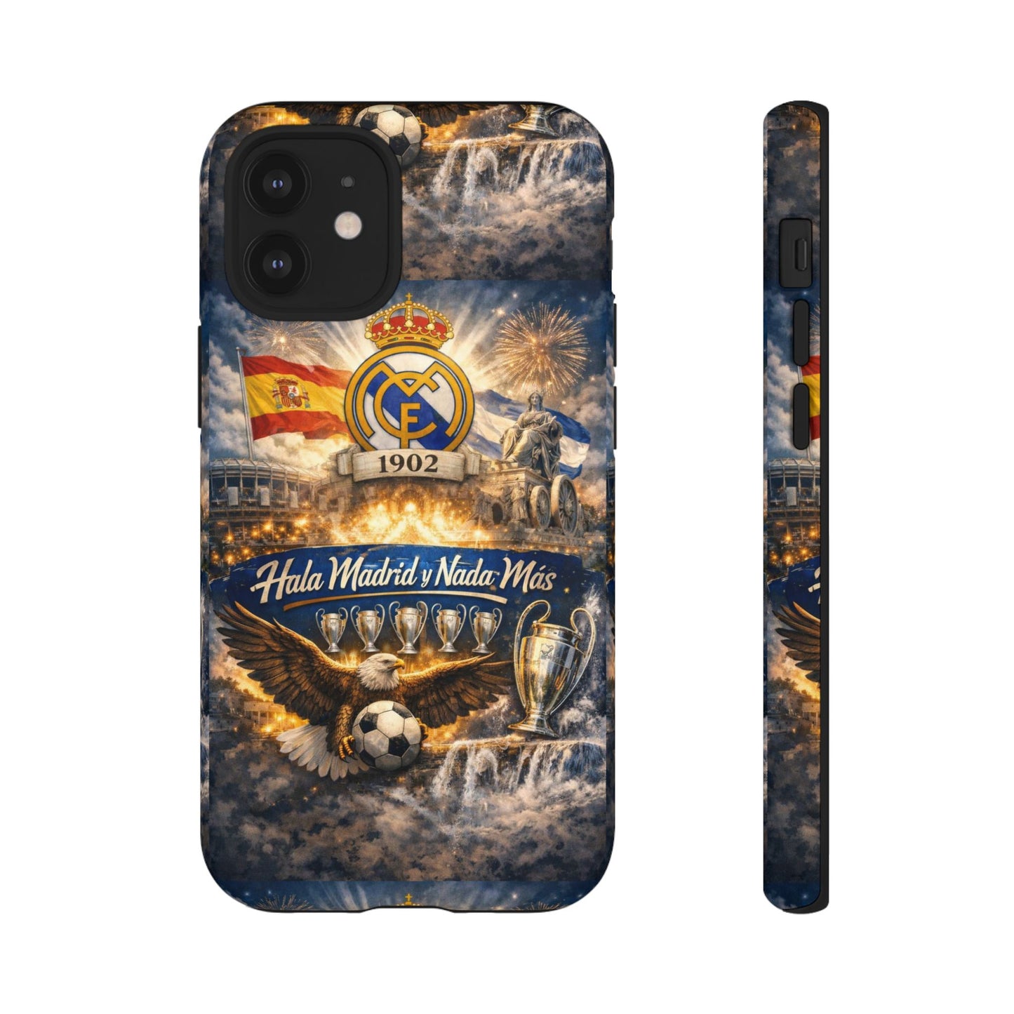 Funda para teléfono Real Madrid – Funda protectora de fútbol "Hala Madrid y Nada Más"